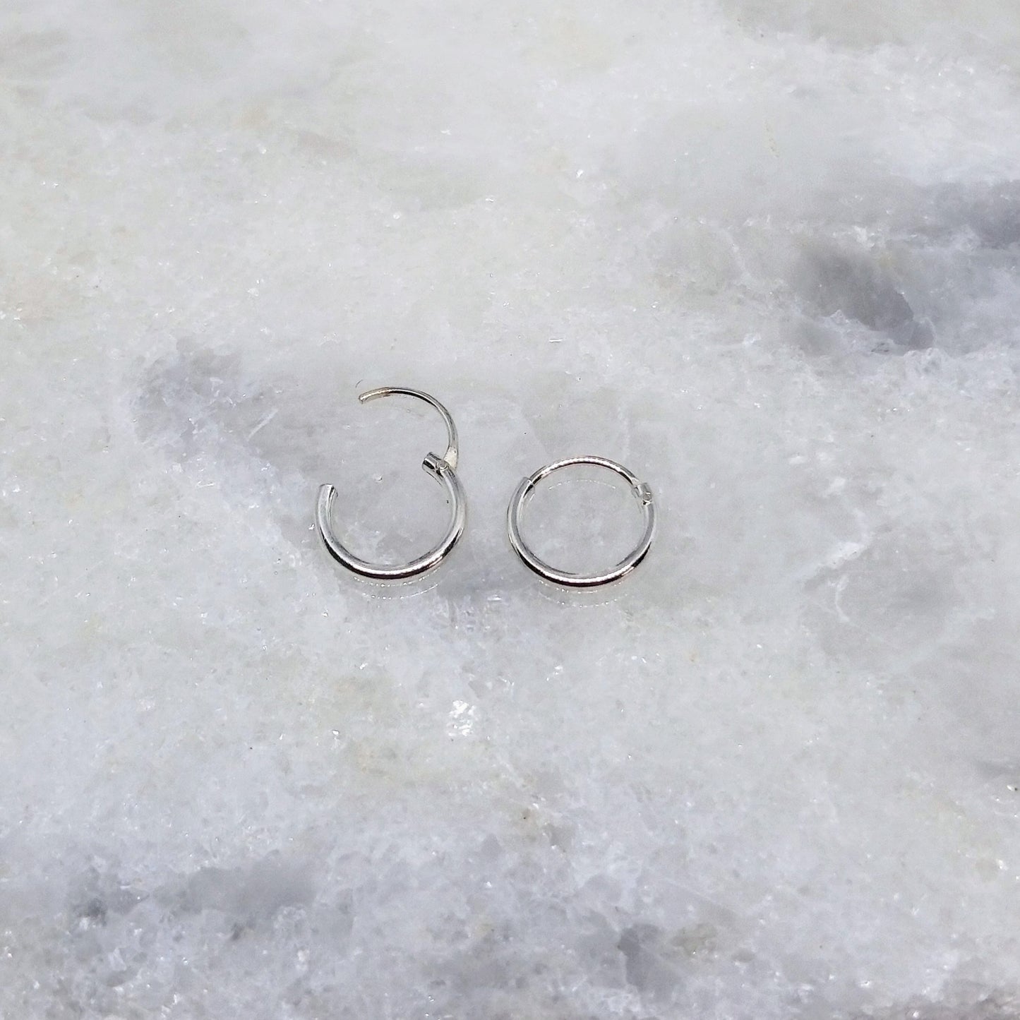 Aros - Argollas Lisas 8 mm - Plata925.