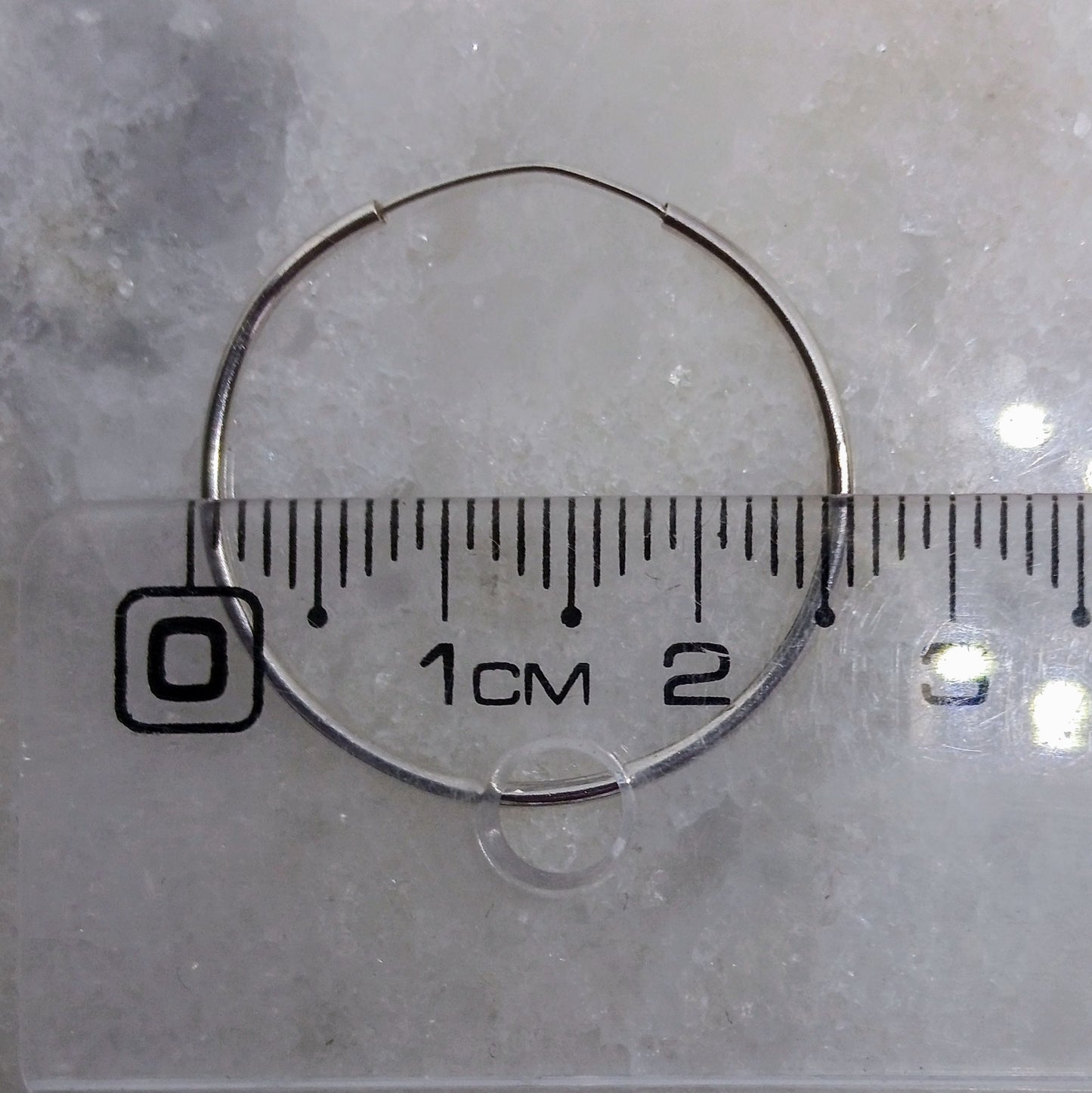 Aros - Argollas Lisas 25 mm - Plata925.