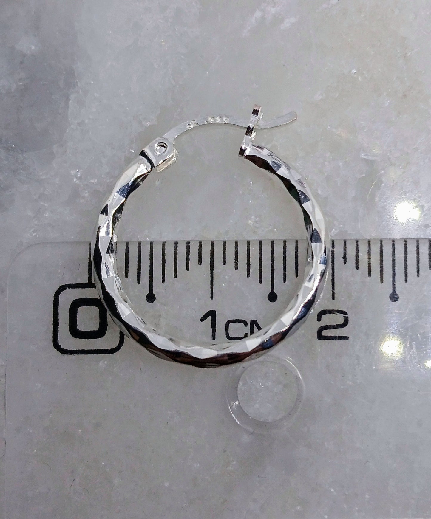 Aros - Argollas Rombos 20 mm - Plata925.