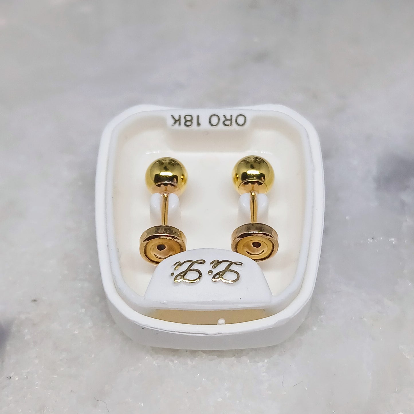 Aros - Abridores Bolita 5 mm - Oro 18Kts