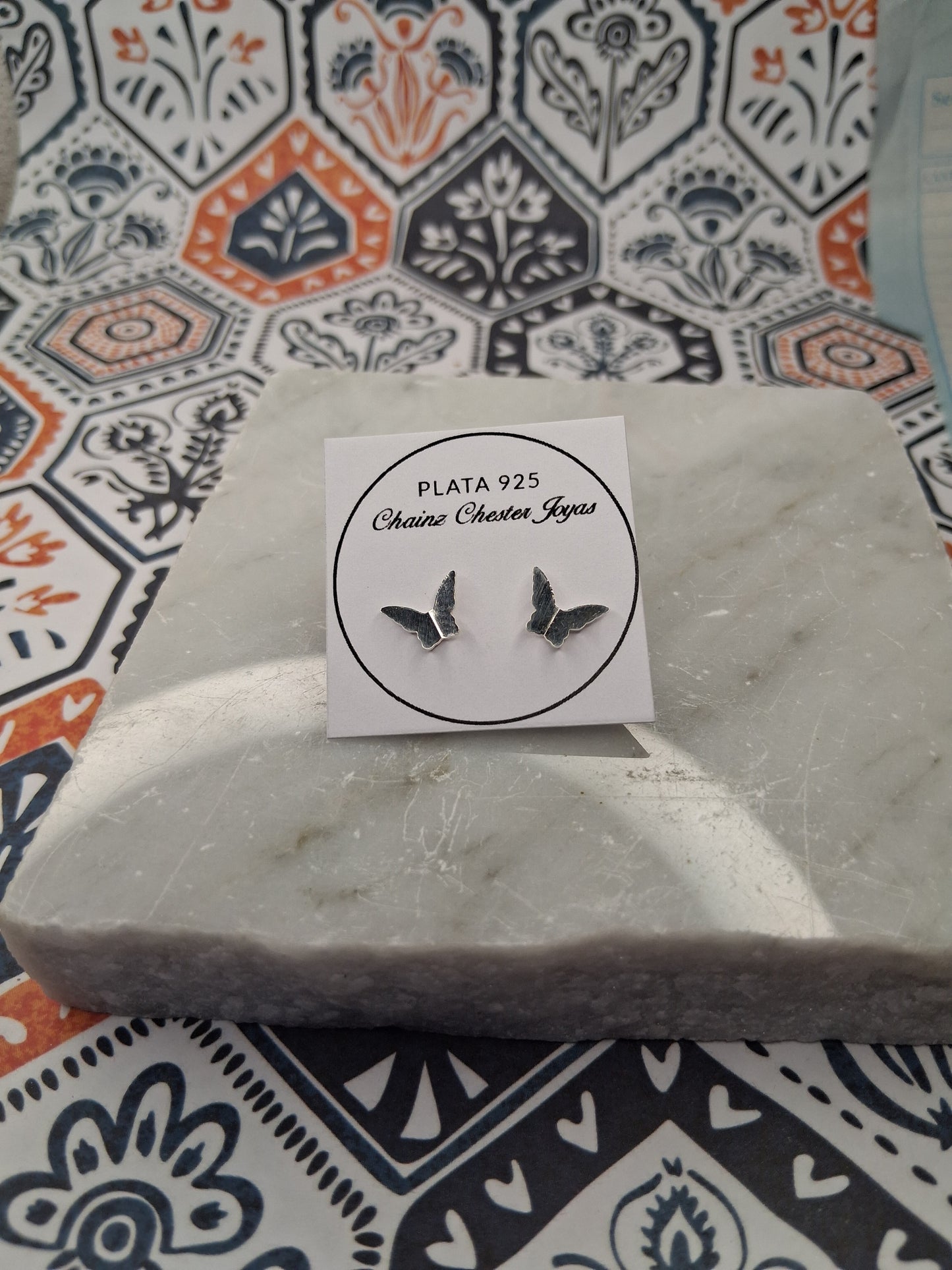 Aros - Pasantes Mariposa- Plata925.