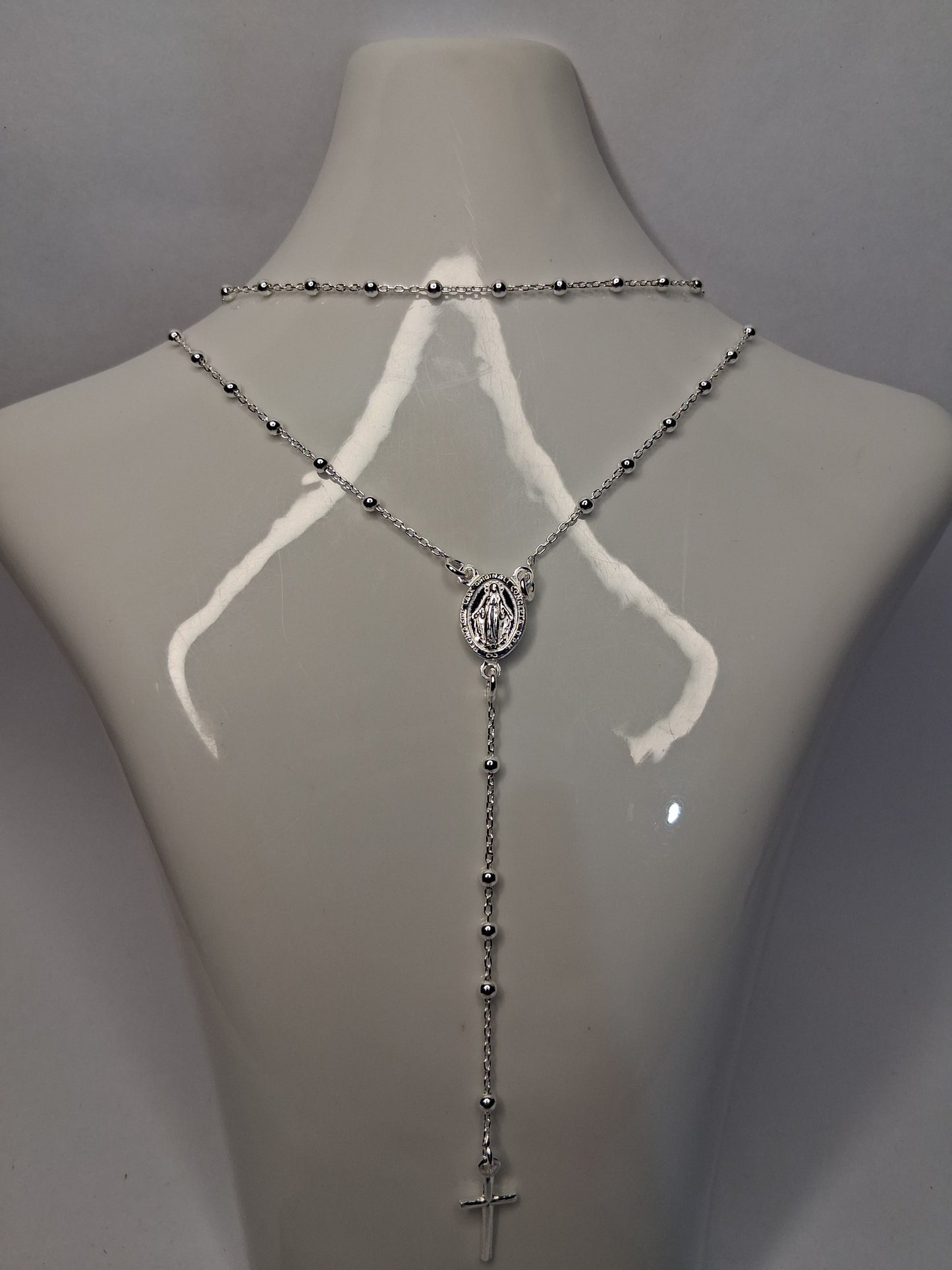 Collar - Rosario x 60 cms - Plata925 - Dama.