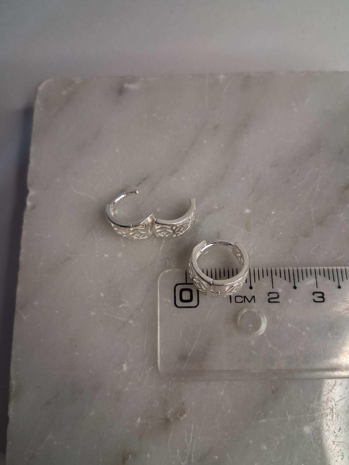 Aros - Argollas calados 15 mm - Plata925.