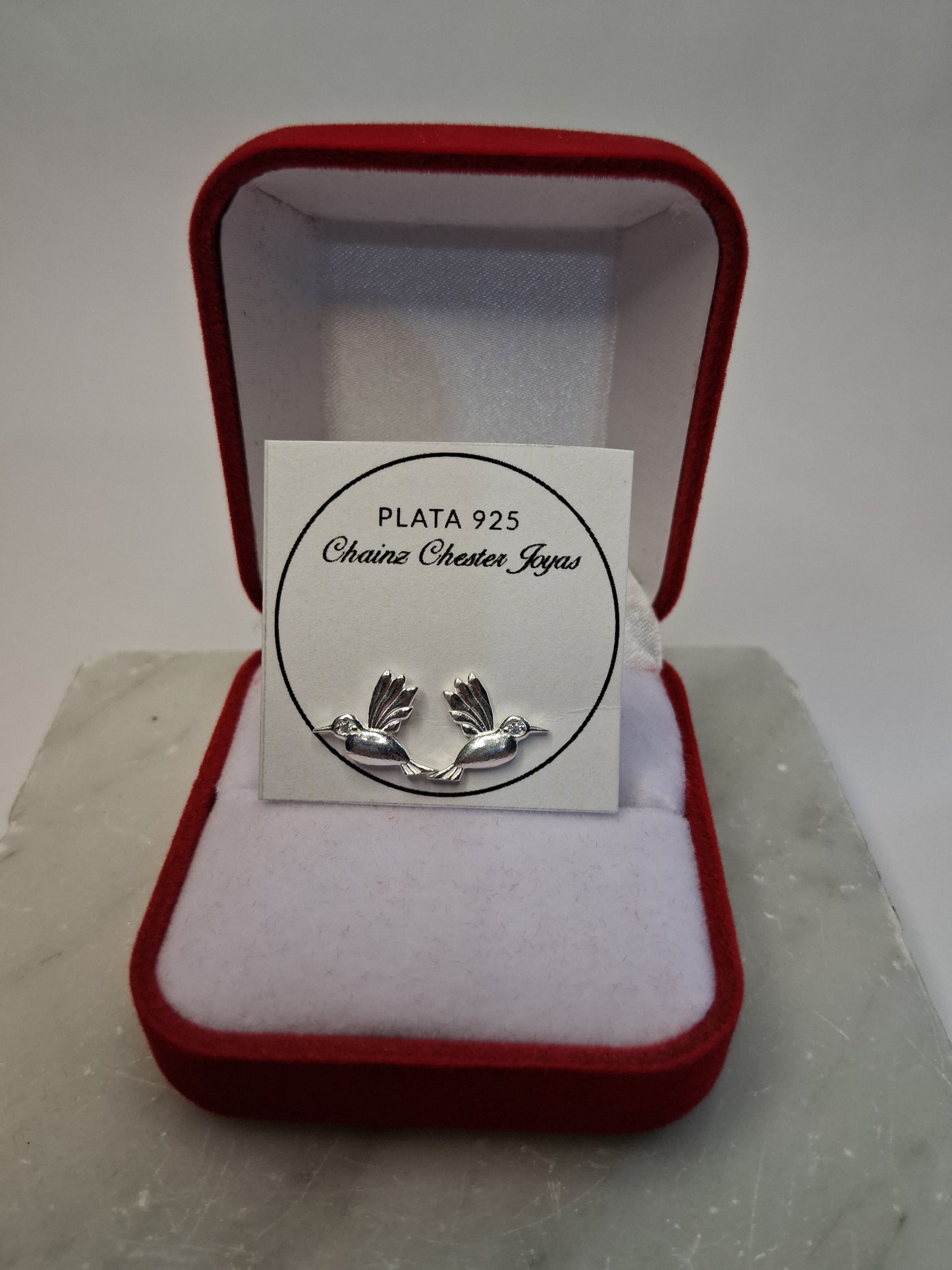 Aros - Pasantes BRID Colibrí con Piedra - Plata925- Dama.