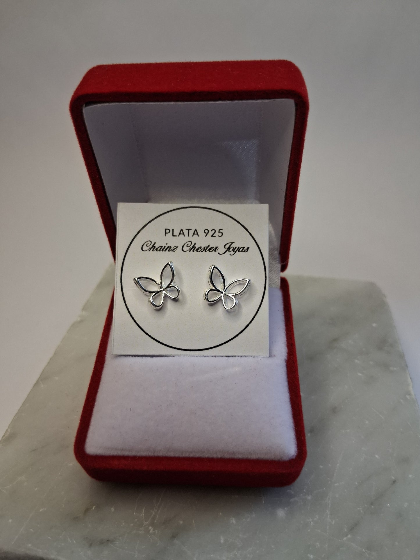 Aros - Pasante Mariposa (2) - Plata925.