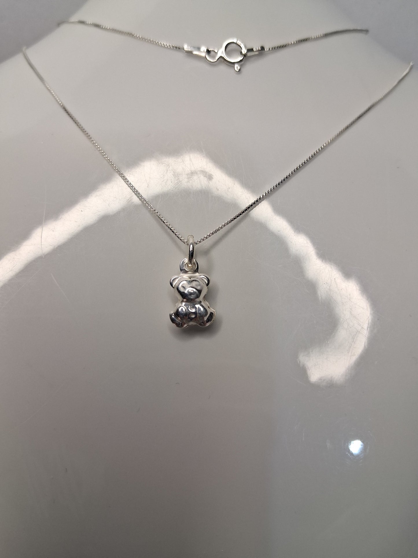 Collar - Osito INGRID (veneciana)- Plata925 - Dama.