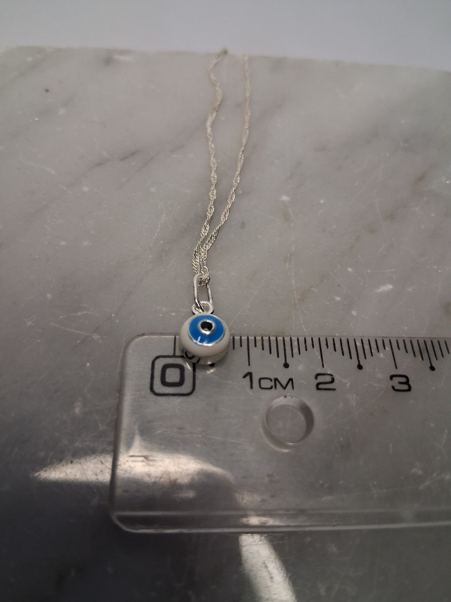 Collar - Ojo Turco (Singapur) - Plata925 - Dama.