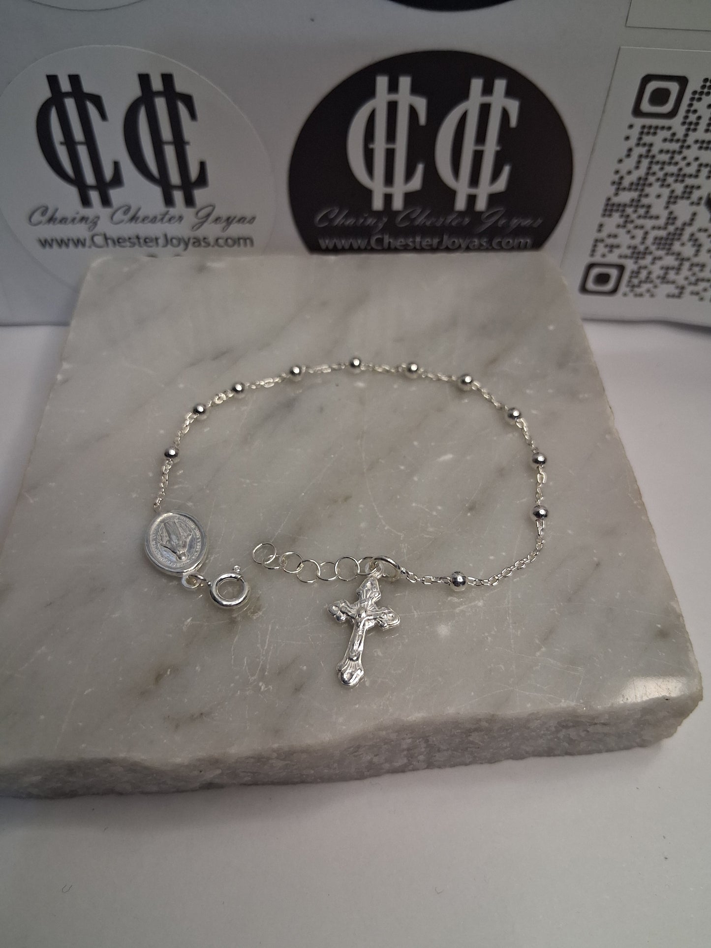 Pulsera - Denario 17,5 + 2 cm - Regulable - Plata925