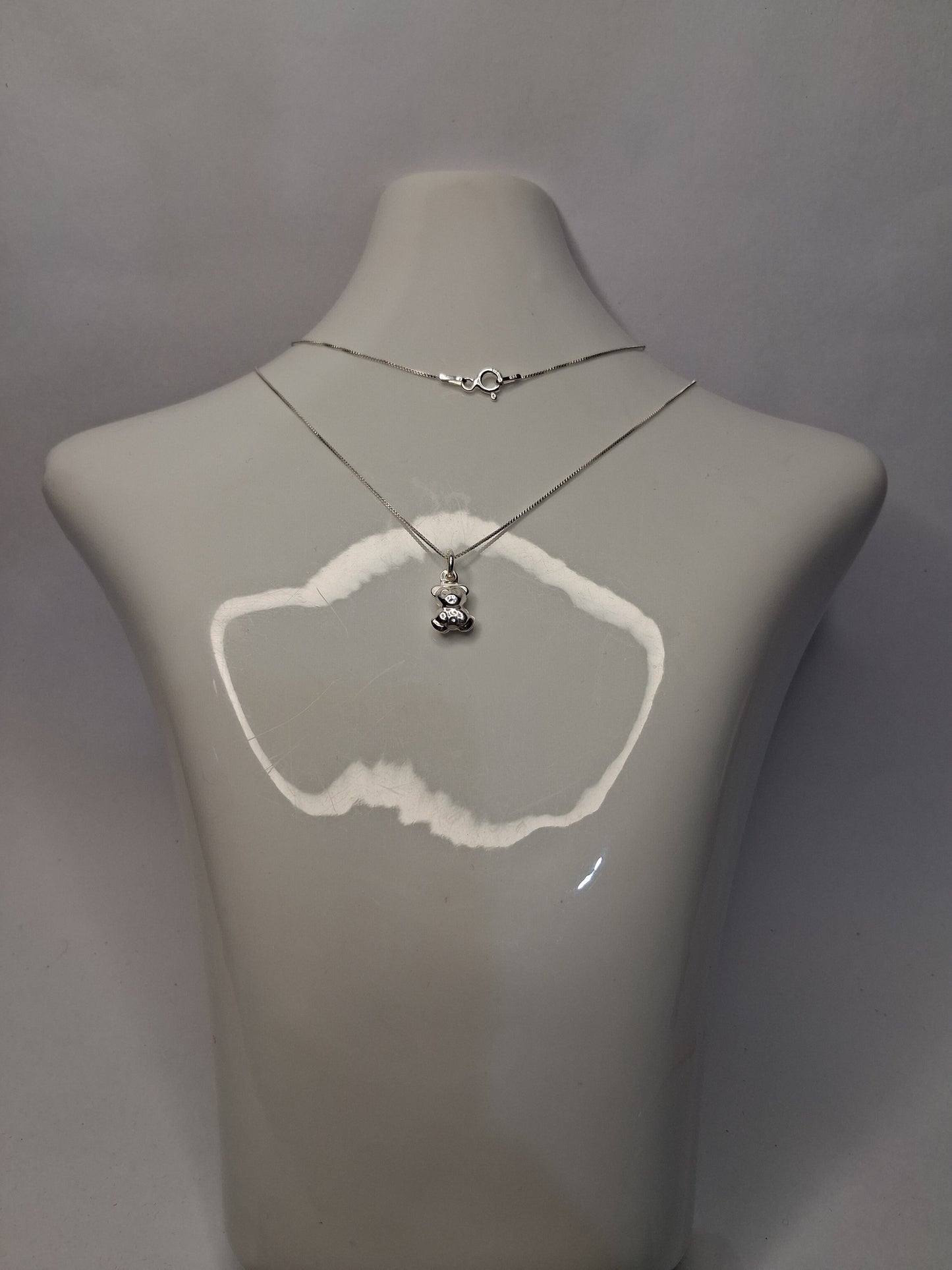 Collar - Osito INGRID (veneciana)- Plata925 - Dama.