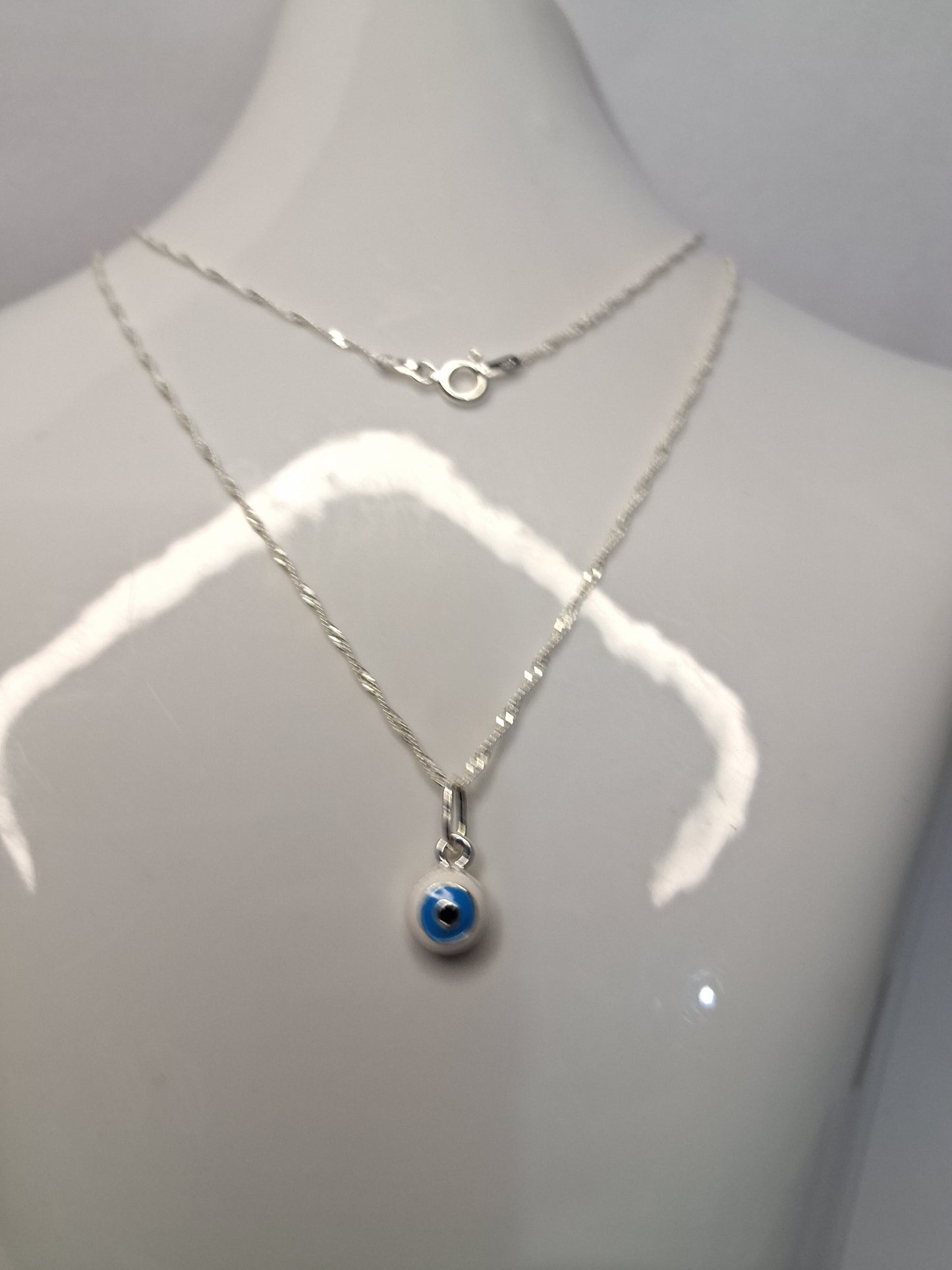 Collar - Ojo Turco (Singapur) - Plata925 - Dama.