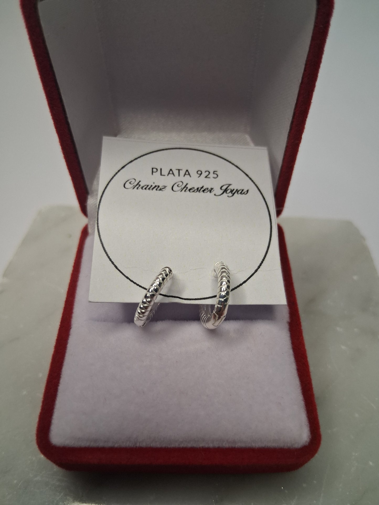 Aros - Argollas Lisas 8 mm - Plata925.