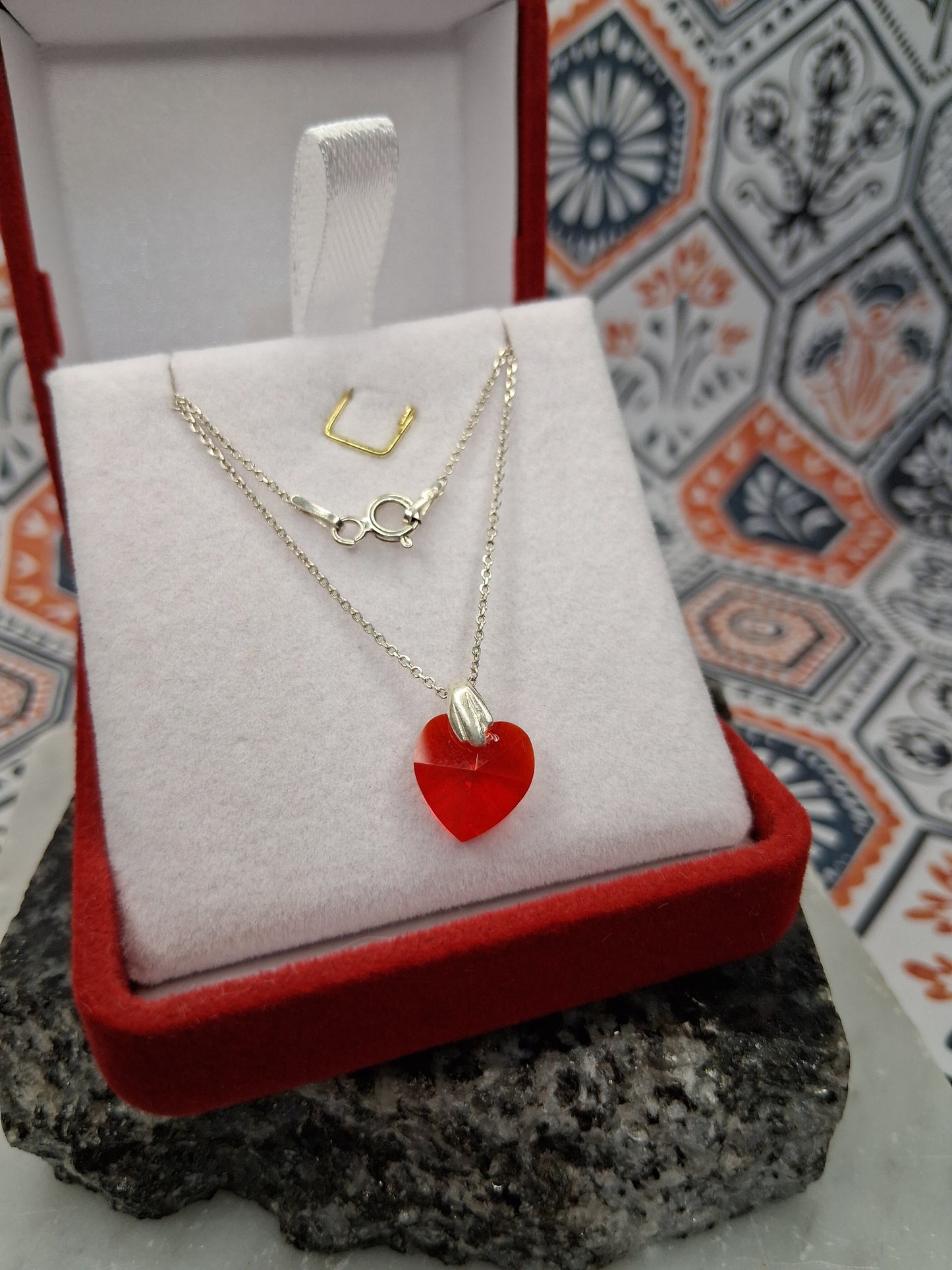 Collar - Swarovski (Rojo - Plata925 - Dama - Colección 2025.