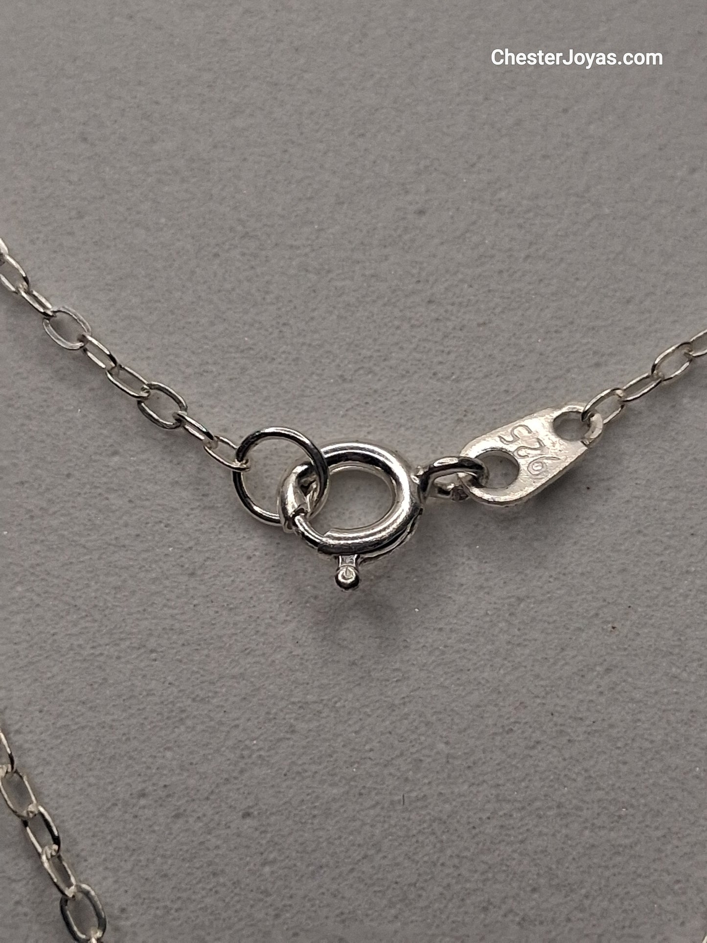 Collar - Mini Forcet x 50 cms - Cruz - Plata925 - Caballero.