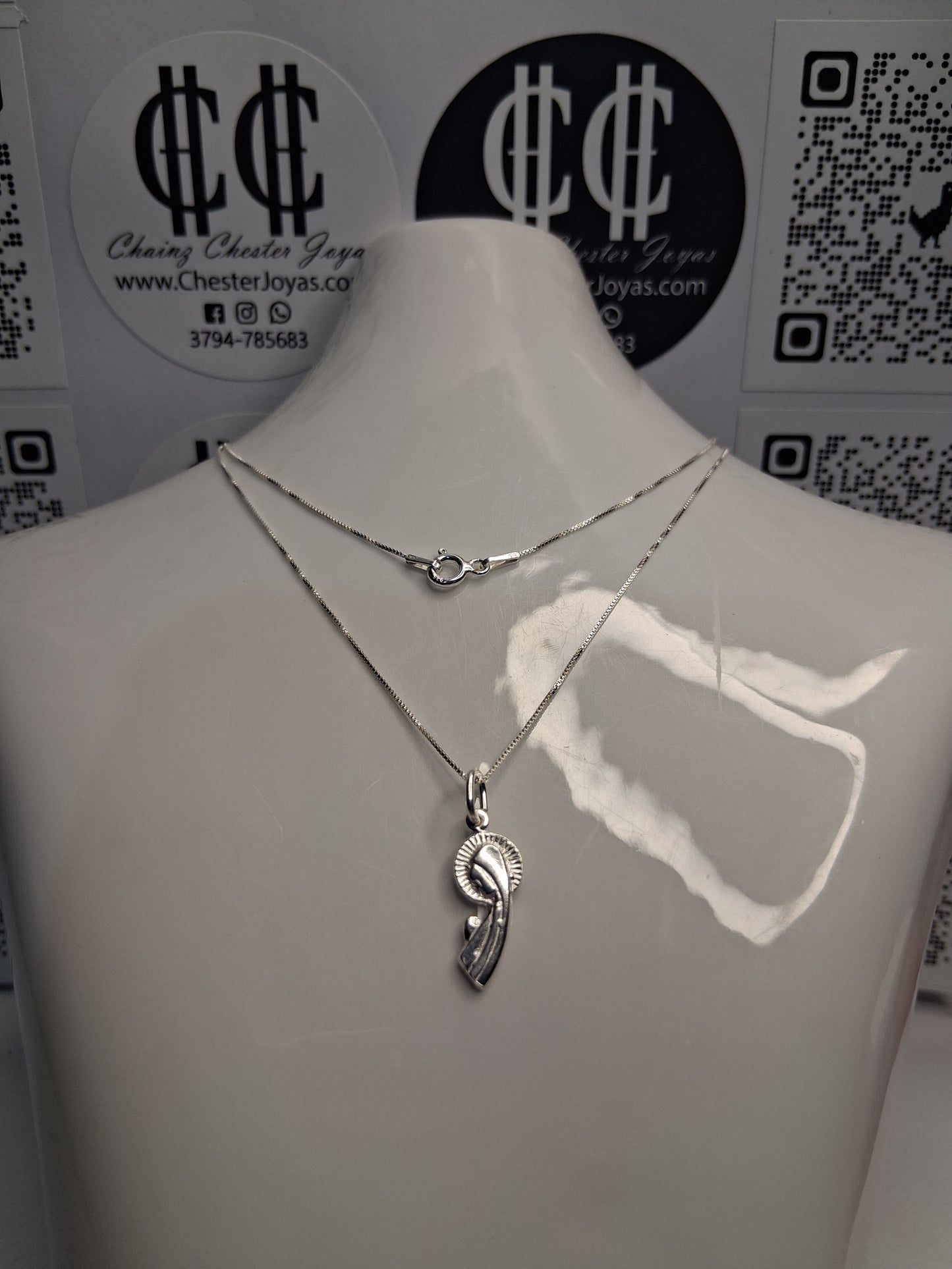 Collar - Virgen niña - Plata925 - Dama.