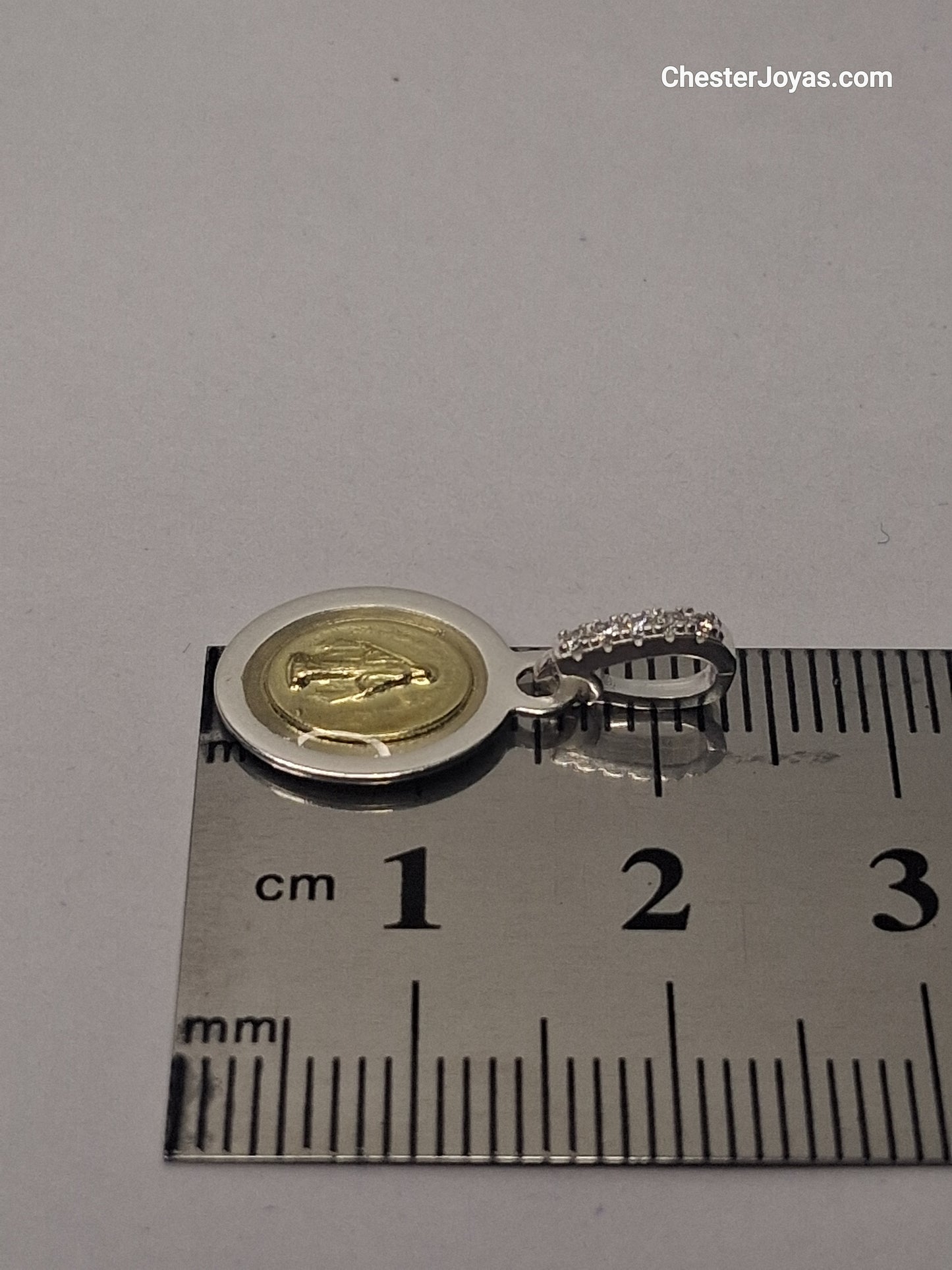 Collar - Medalla Milagrosa - Plata y Oro - x 45 cms.