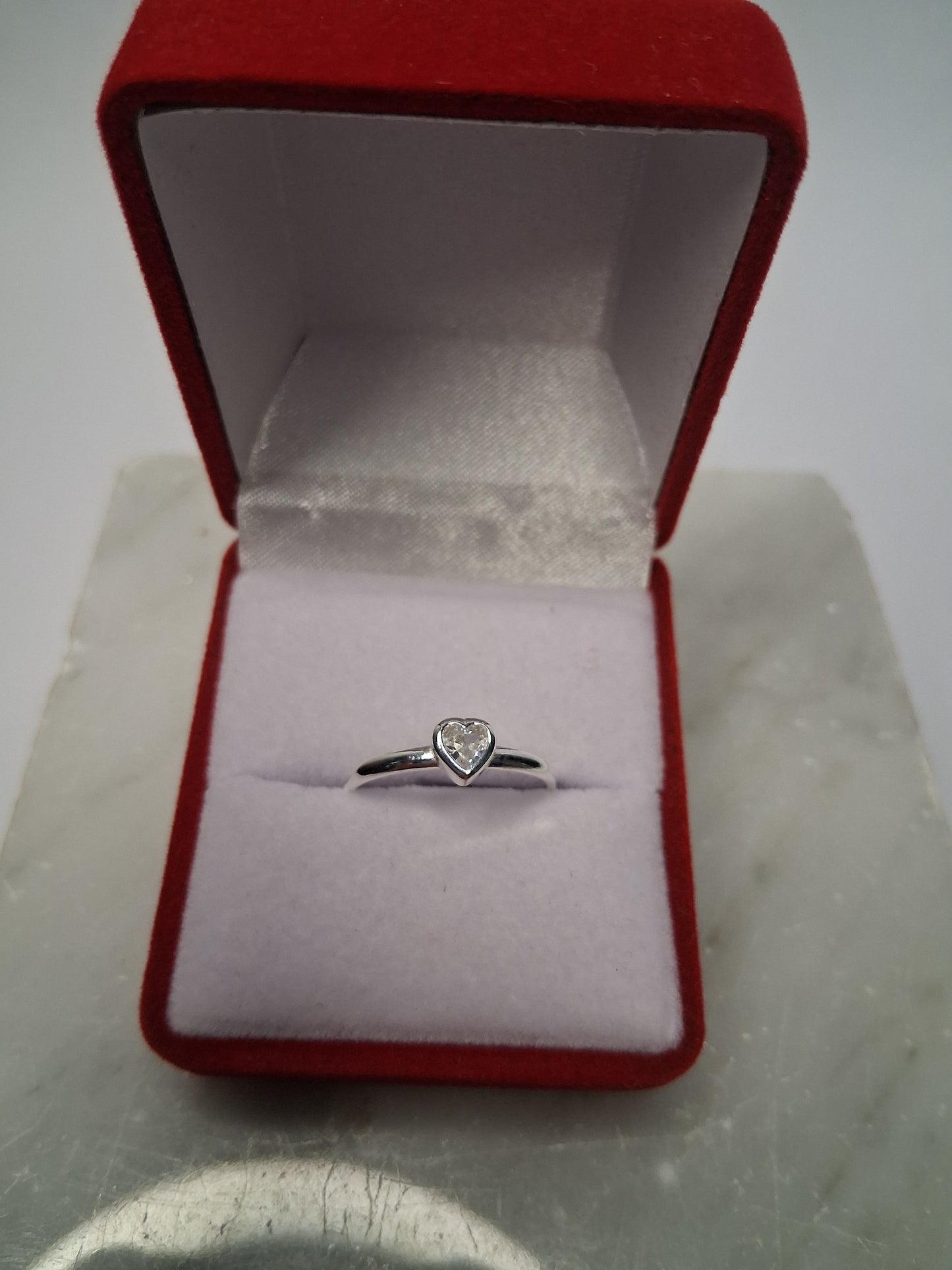 Anillo CORAZÓN - Medida 14 - Plata925 - Dama.