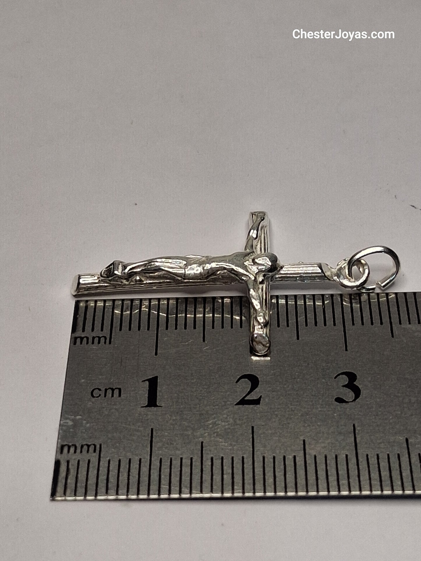 Collar - Mini Forcet x 50 cms - Cruz - Plata925 - Caballero.