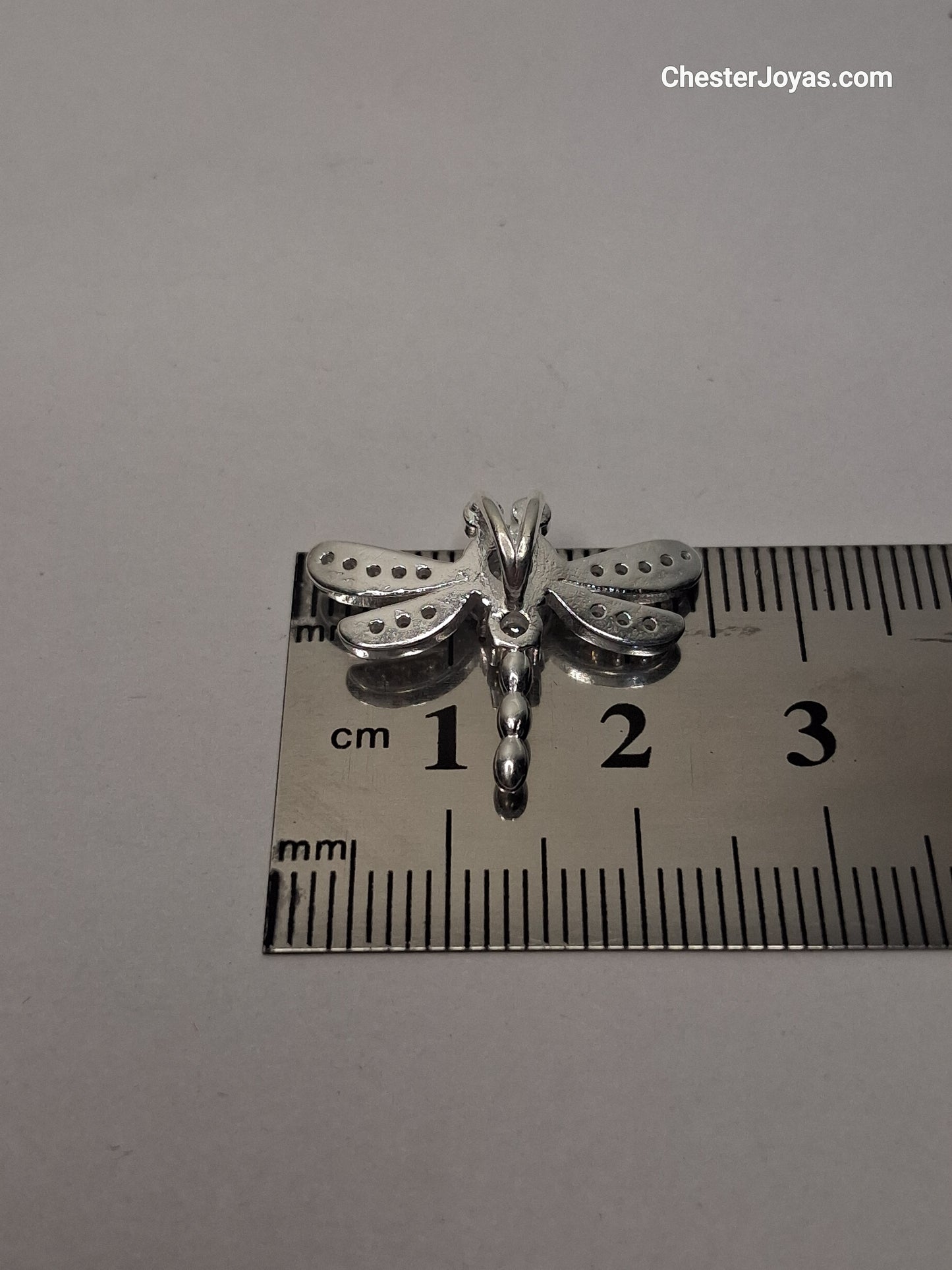 Collar - Cadena Coreana x 45 cms - DIJE LIBÉLULA Plata925 - Dama.