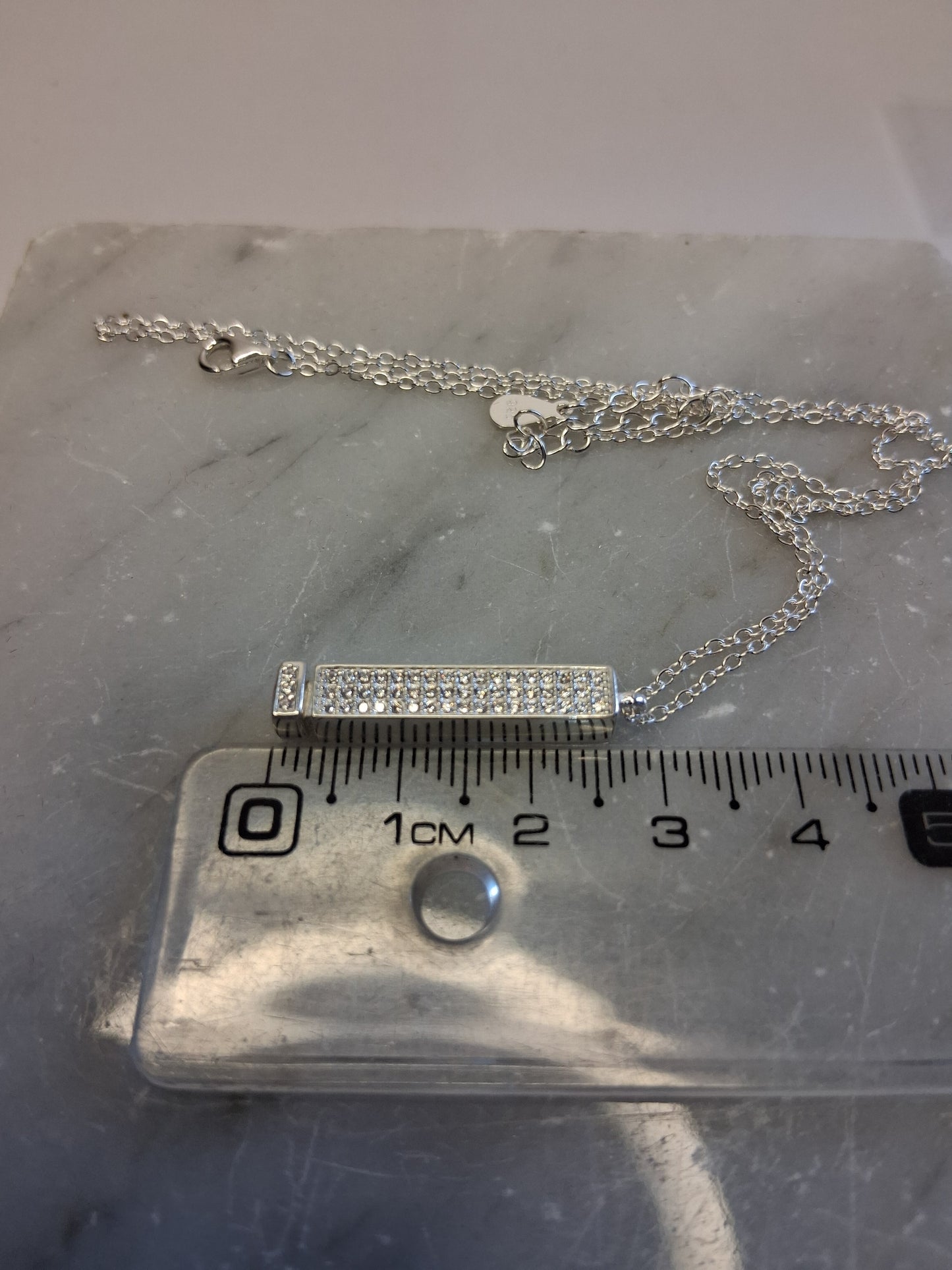 Collar - Colgante retráctil Tipo Cajon Dos Piesas (Regulable) - Plata925 - Dama.