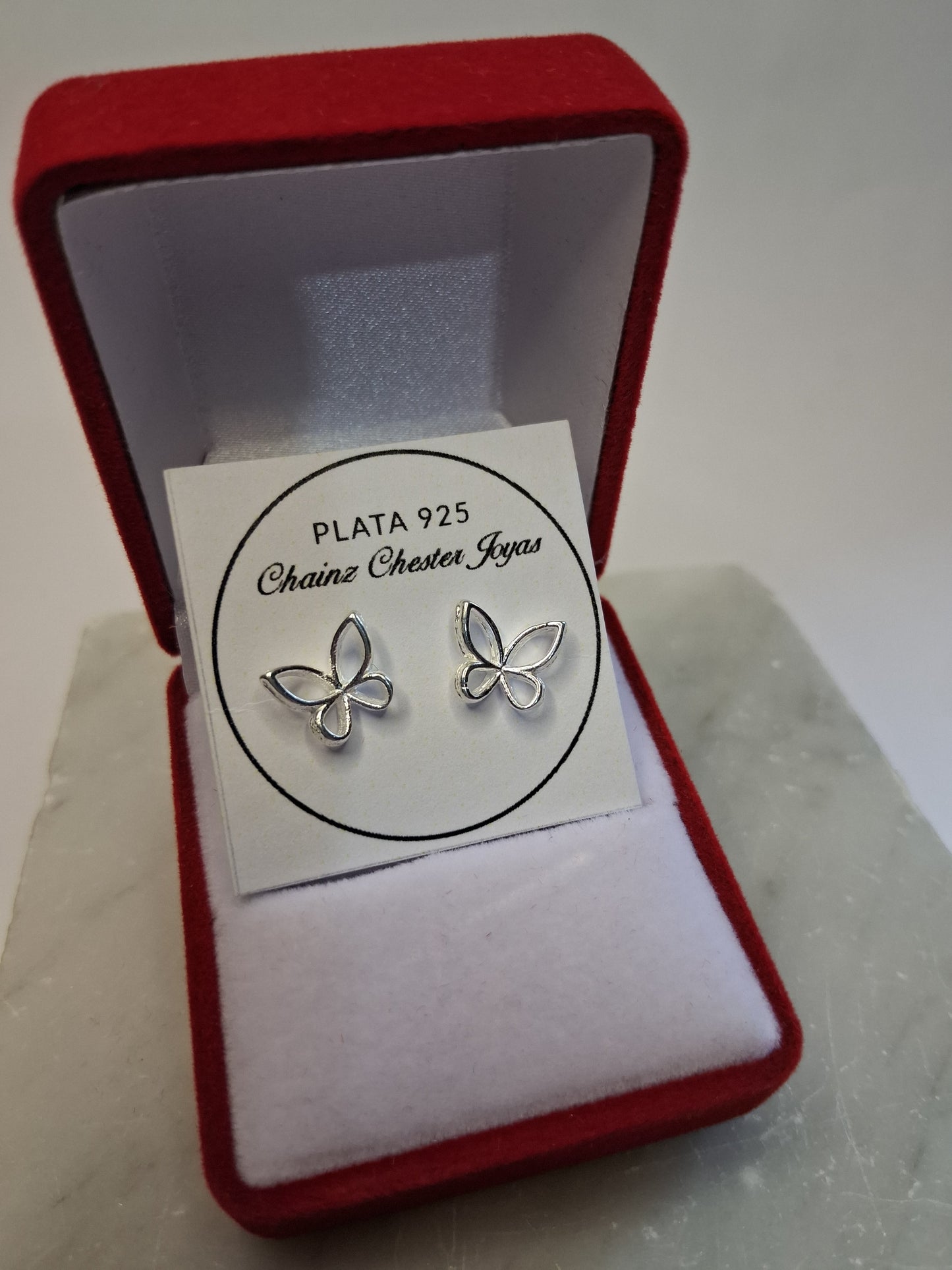 Aros - Pasante Mariposa (2) - Plata925.