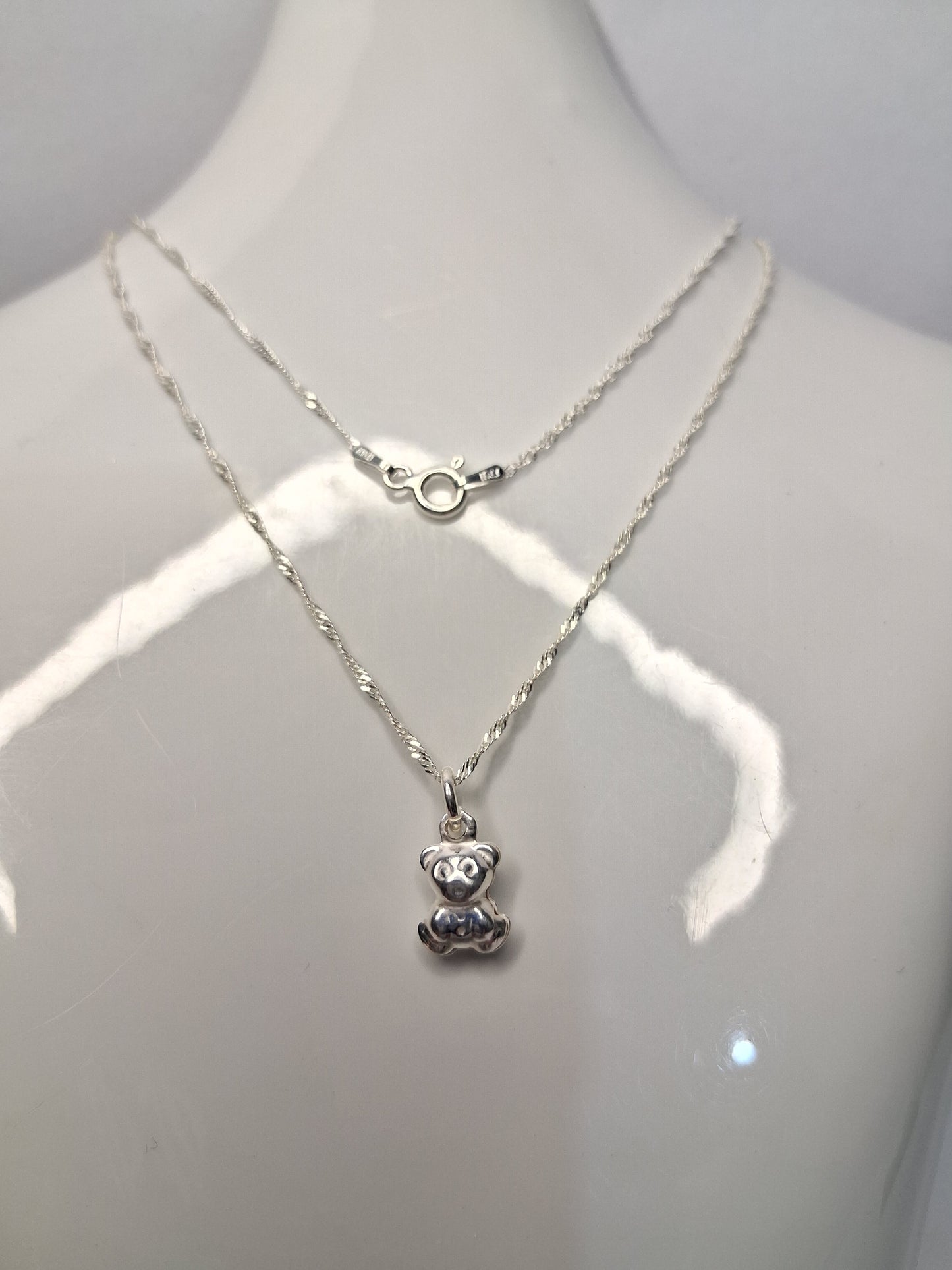 Collar - Osito INGRID (Singapur) - Plata925 - Dama.