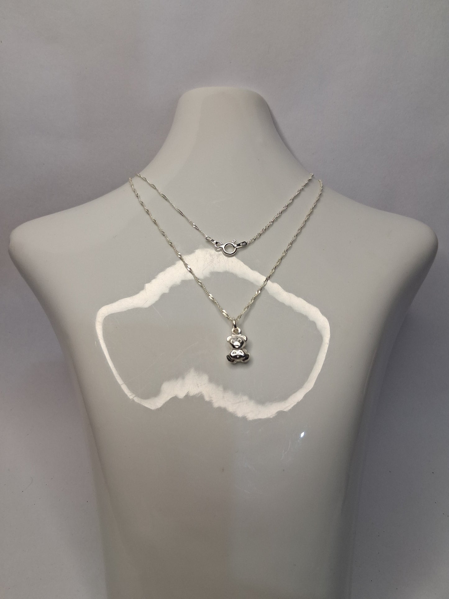 Collar - Osito INGRID (Singapur) - Plata925 - Dama.