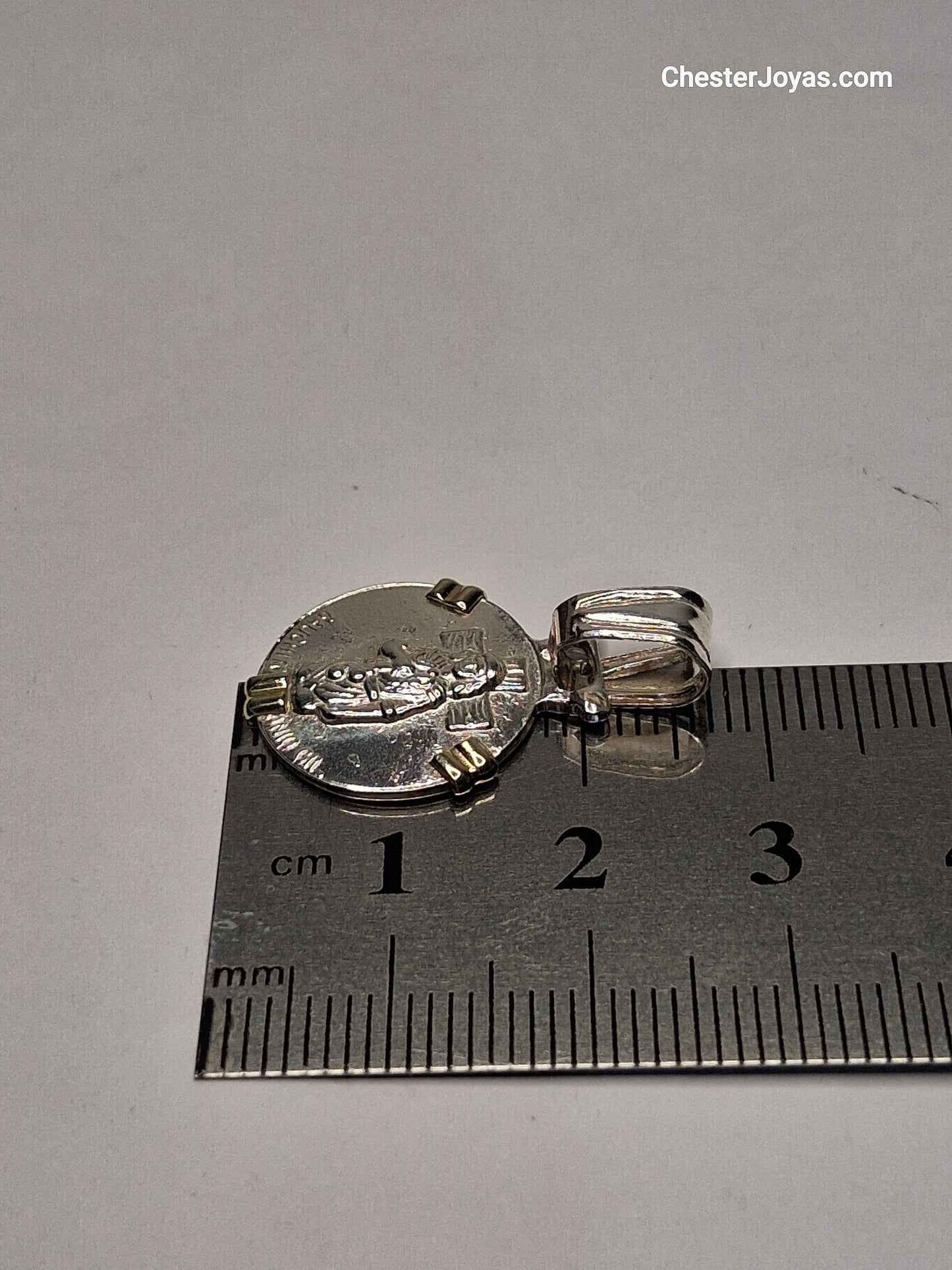 Collar - Cadena Diamantada x 60 cms - Plata925 - Dije Gauchito Gil Plata y Oro.