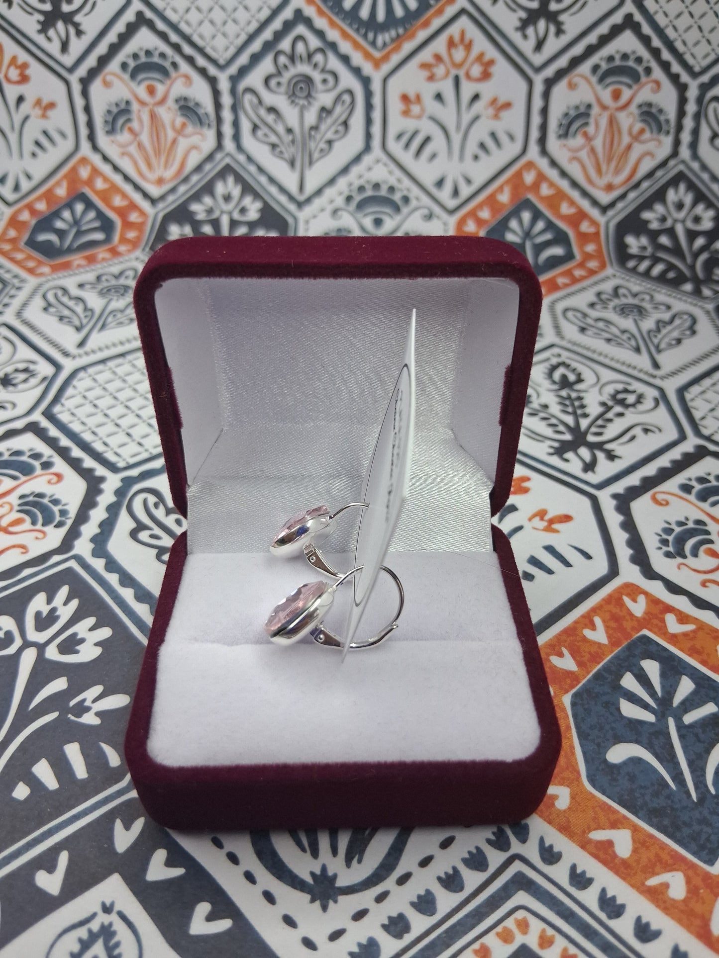 Aros - Brisura Rosa - Plata925 - Dama