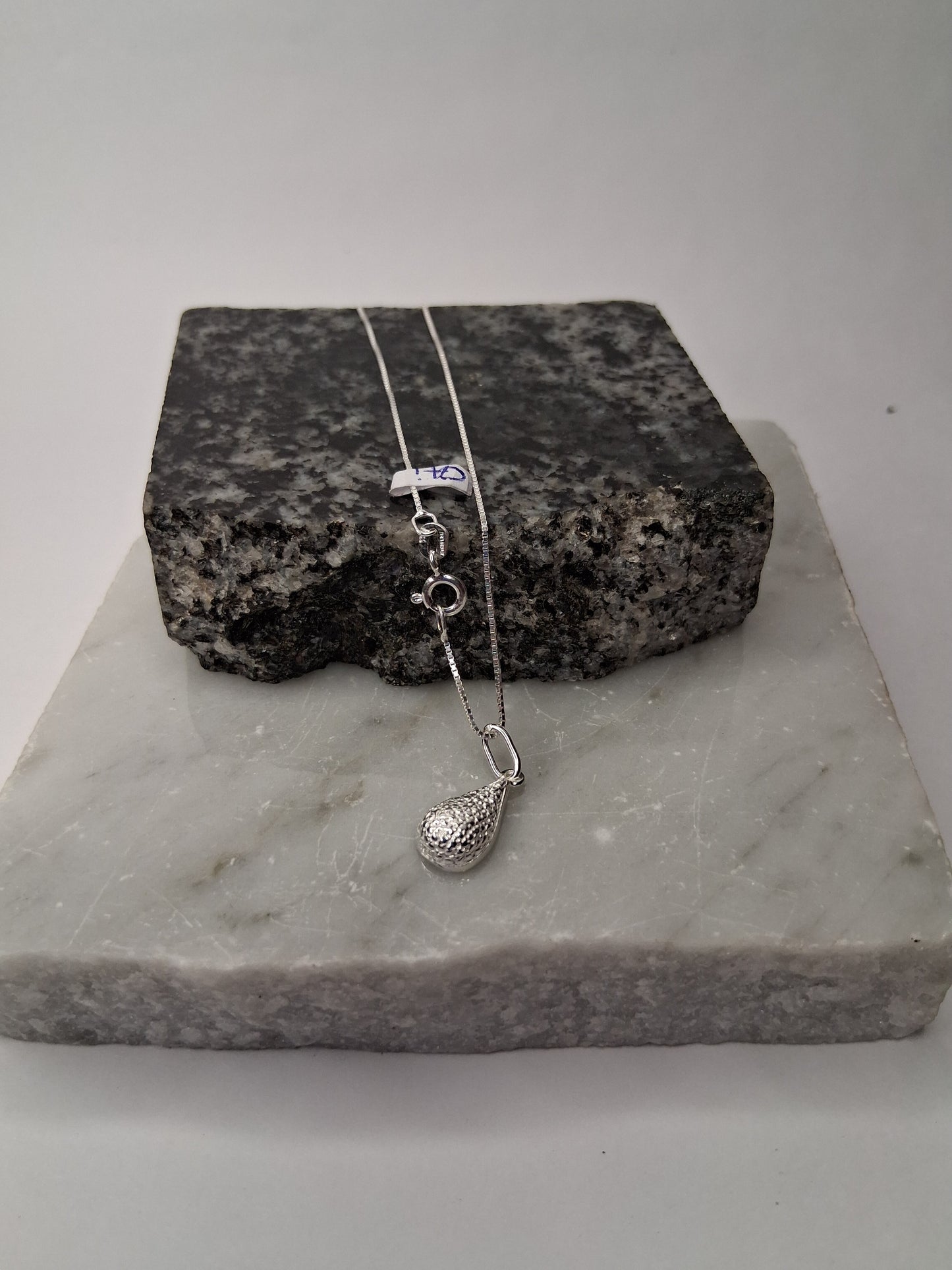 Collar - Cadena y dije Gota - Plata925.