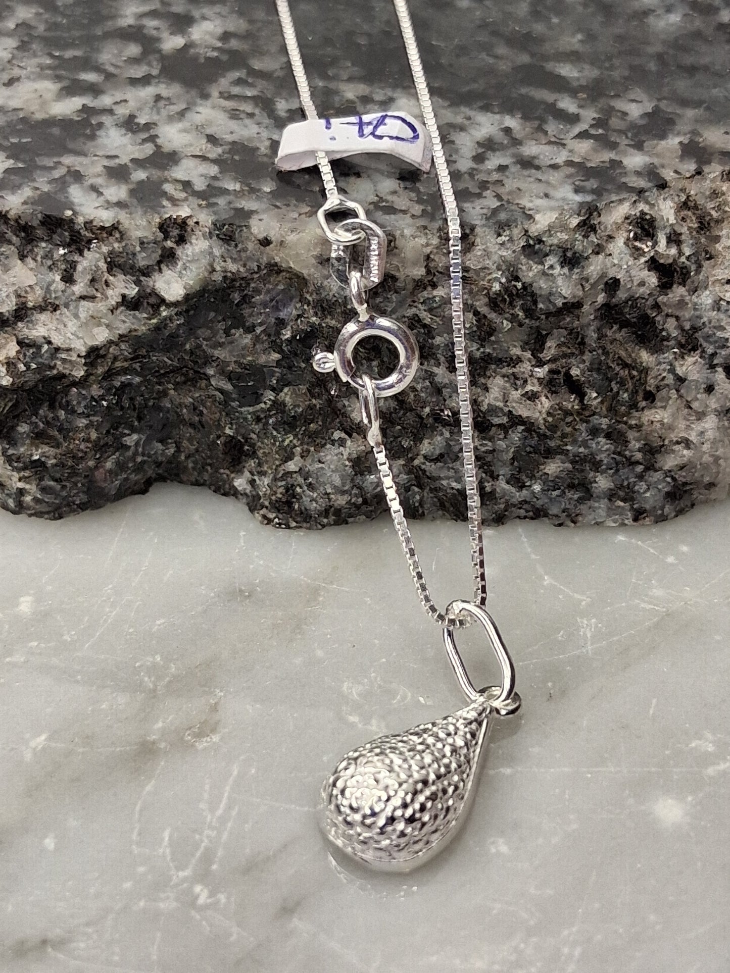 Collar - Cadena y dije Gota - Plata925.