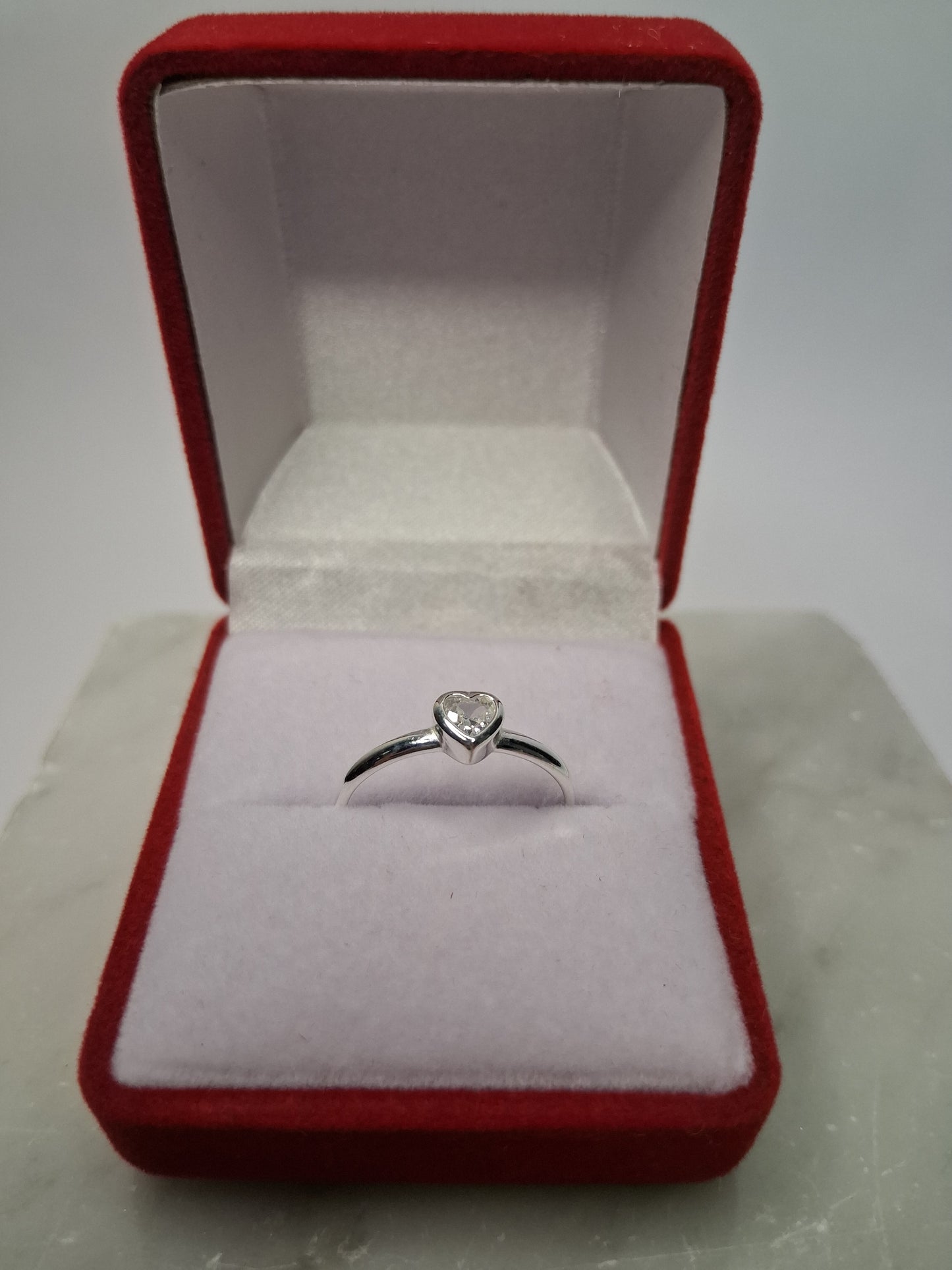 Anillo CORAZÓN - Medida 14 - Plata925 - Dama.