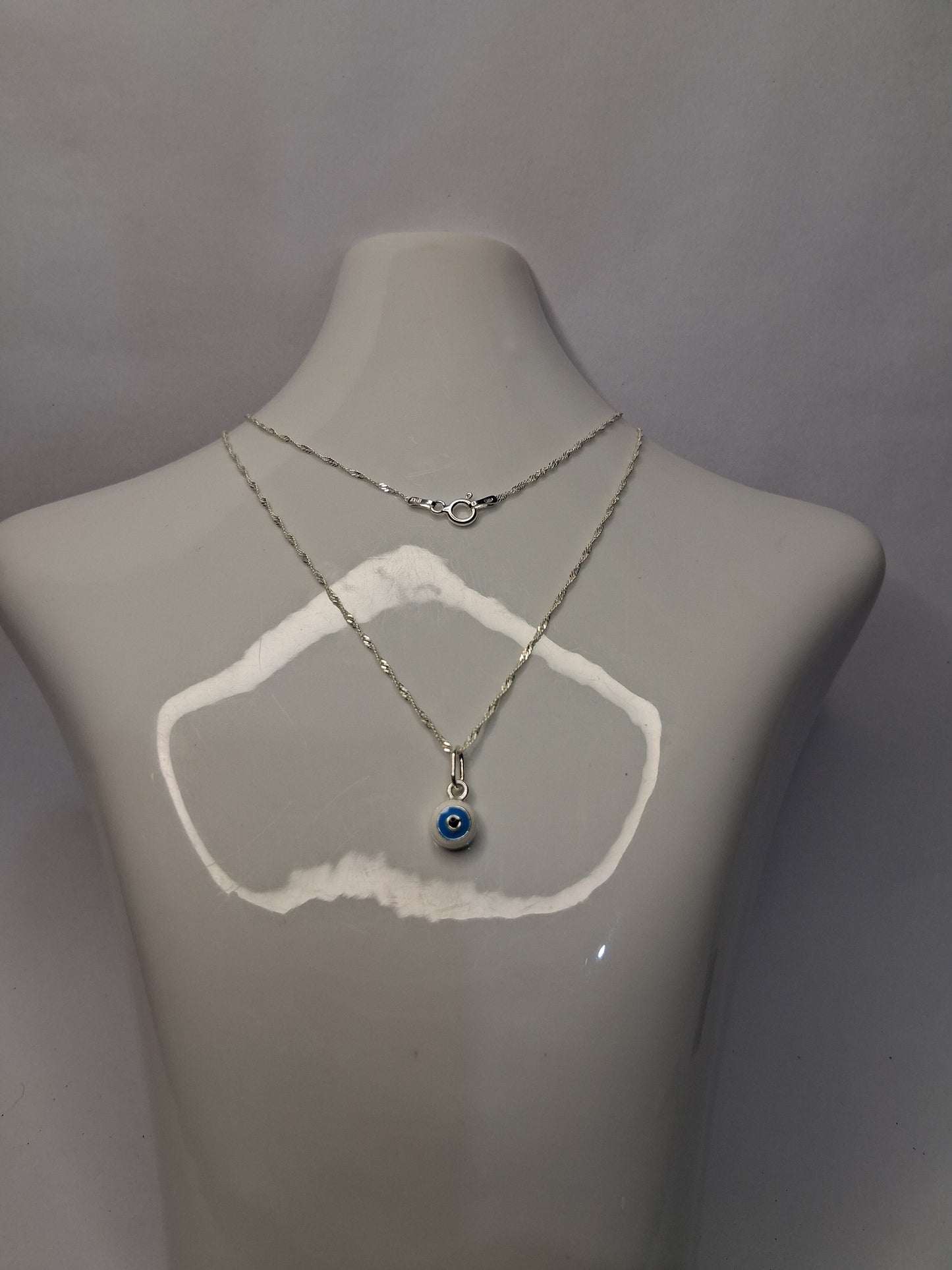Collar - Ojo Turco (Singapur) - Plata925 - Dama.