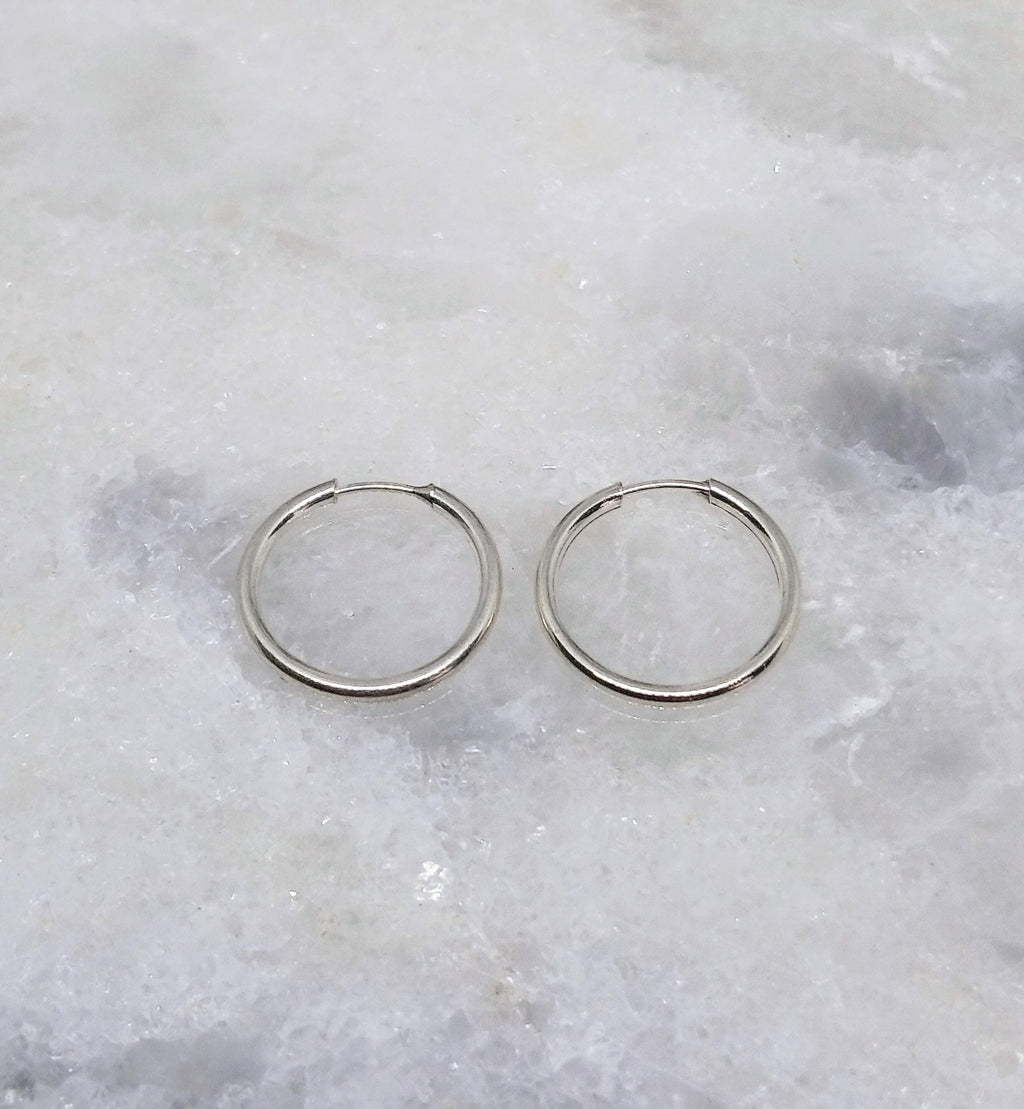 Aros - Argollas Lisas 08 mm - Plata925.
