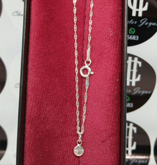 Collar - Punto  de Luz - Plata925 - Dama.