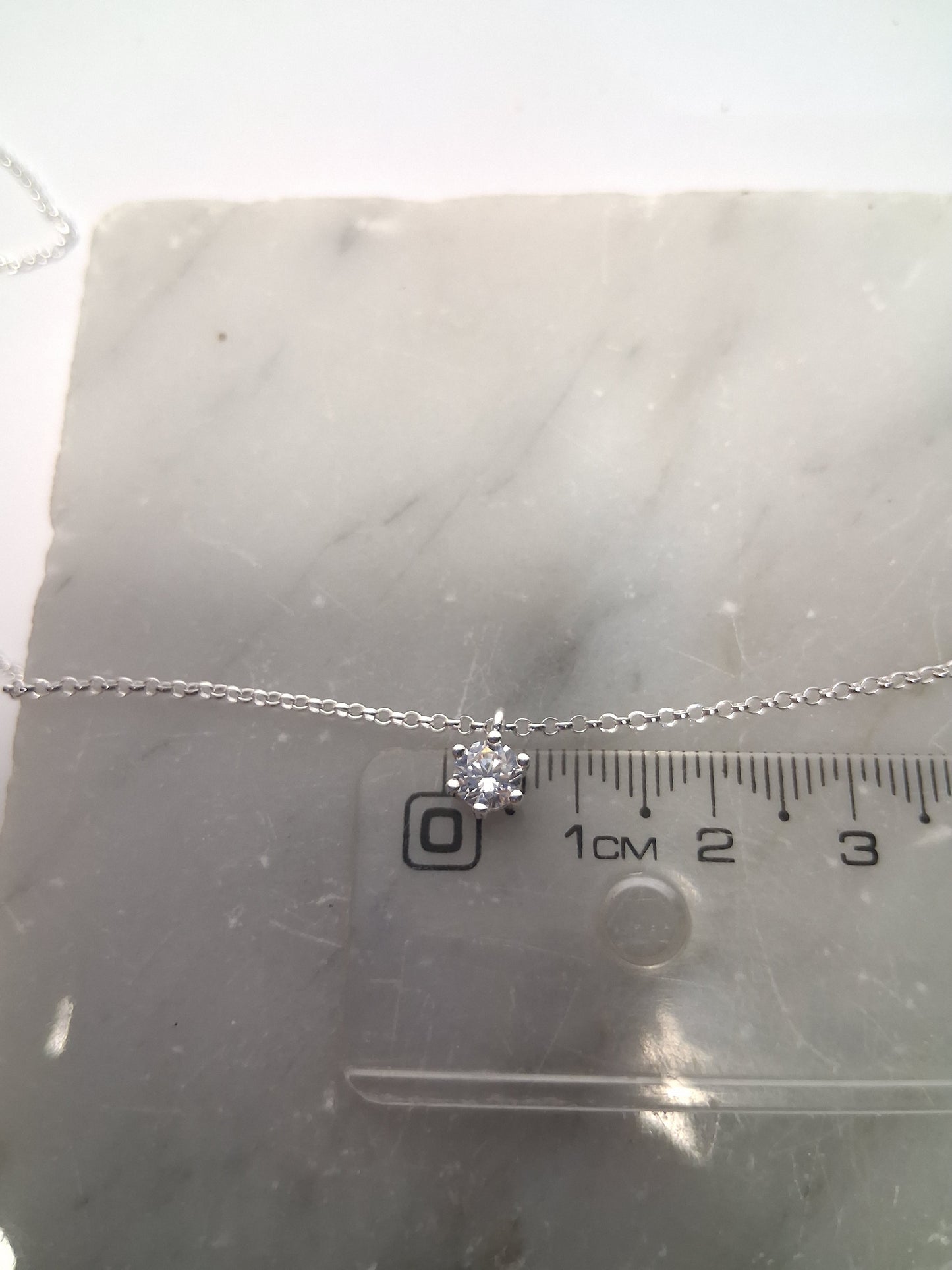 Collar - Colgante Punto  de Luz (Regulable) - Plata925 - Dama.