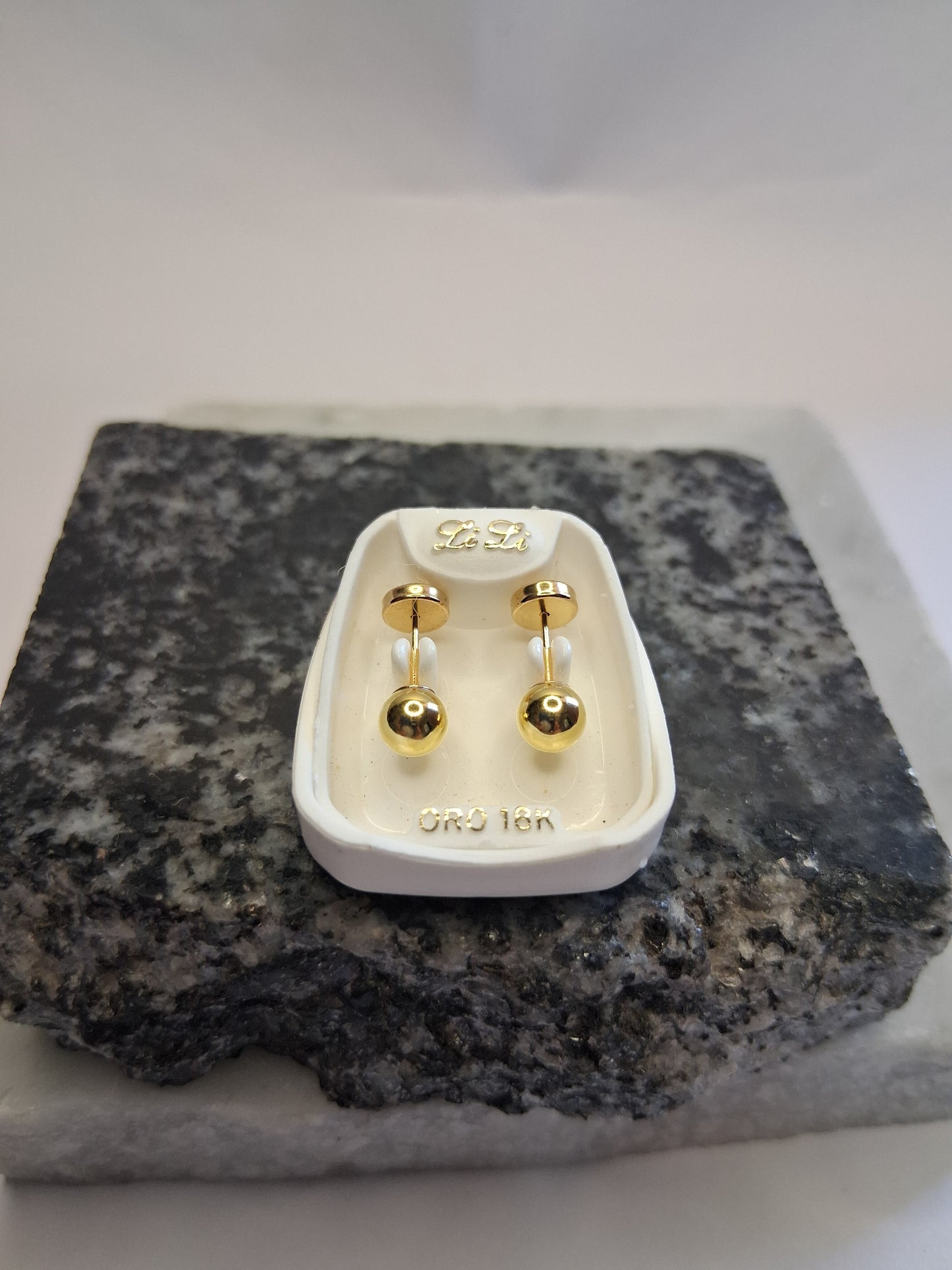 Aros - Abridores Bolita 5 mm - Oro 18Kts