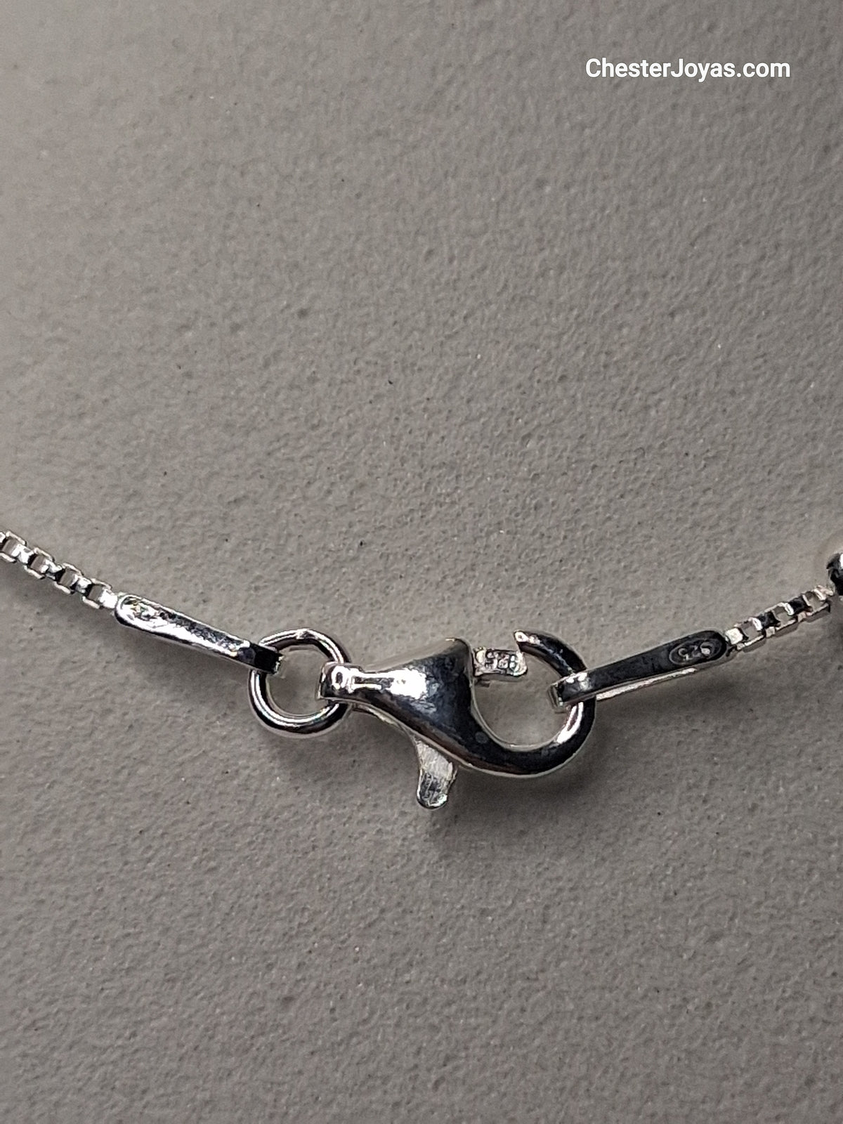 Collar Cadena Veneciana con Bolas x 40 cm Plata 925
