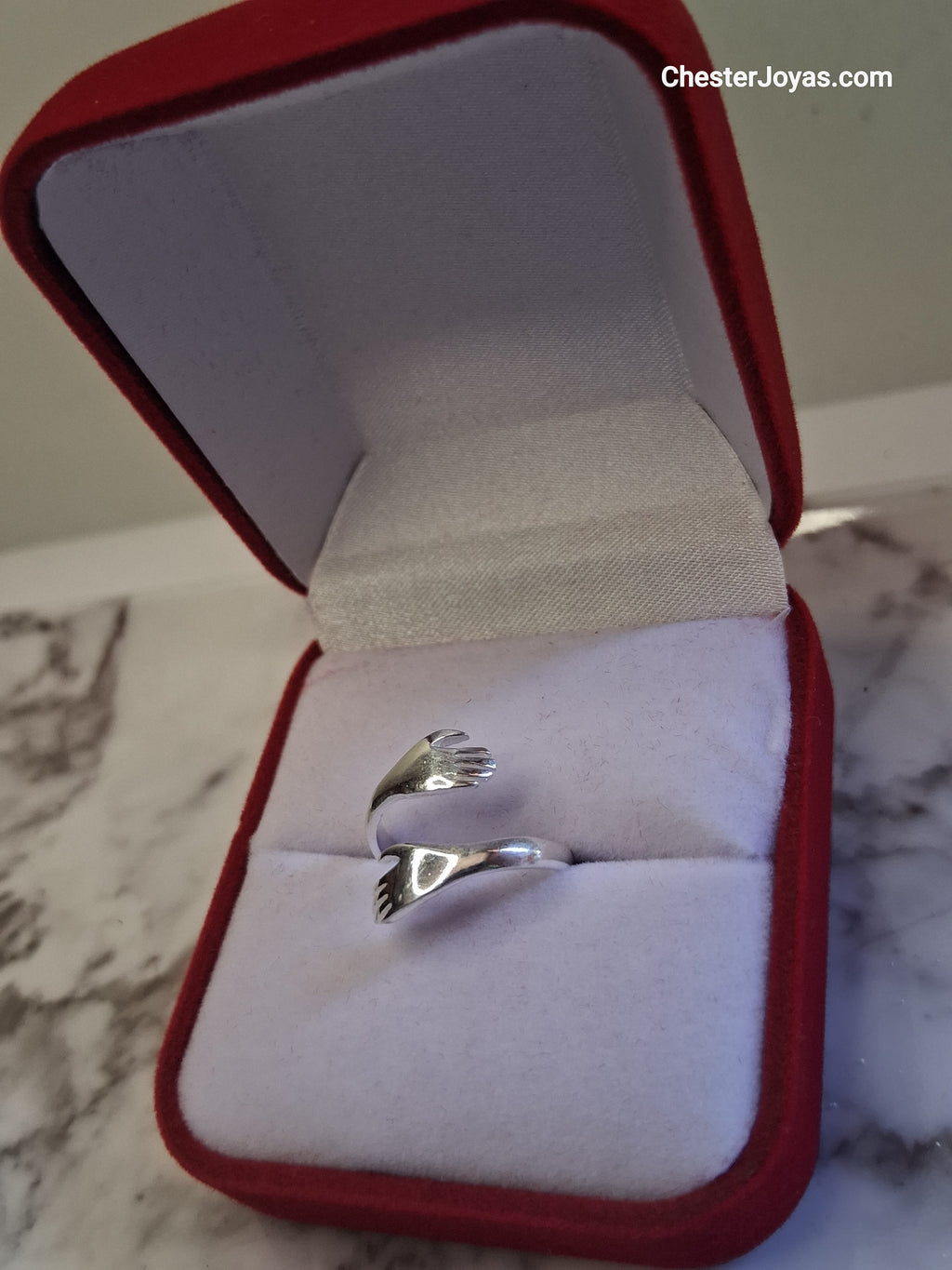 Anillo Amistad Plata 925 Ajustable para Mujer - Medida 10