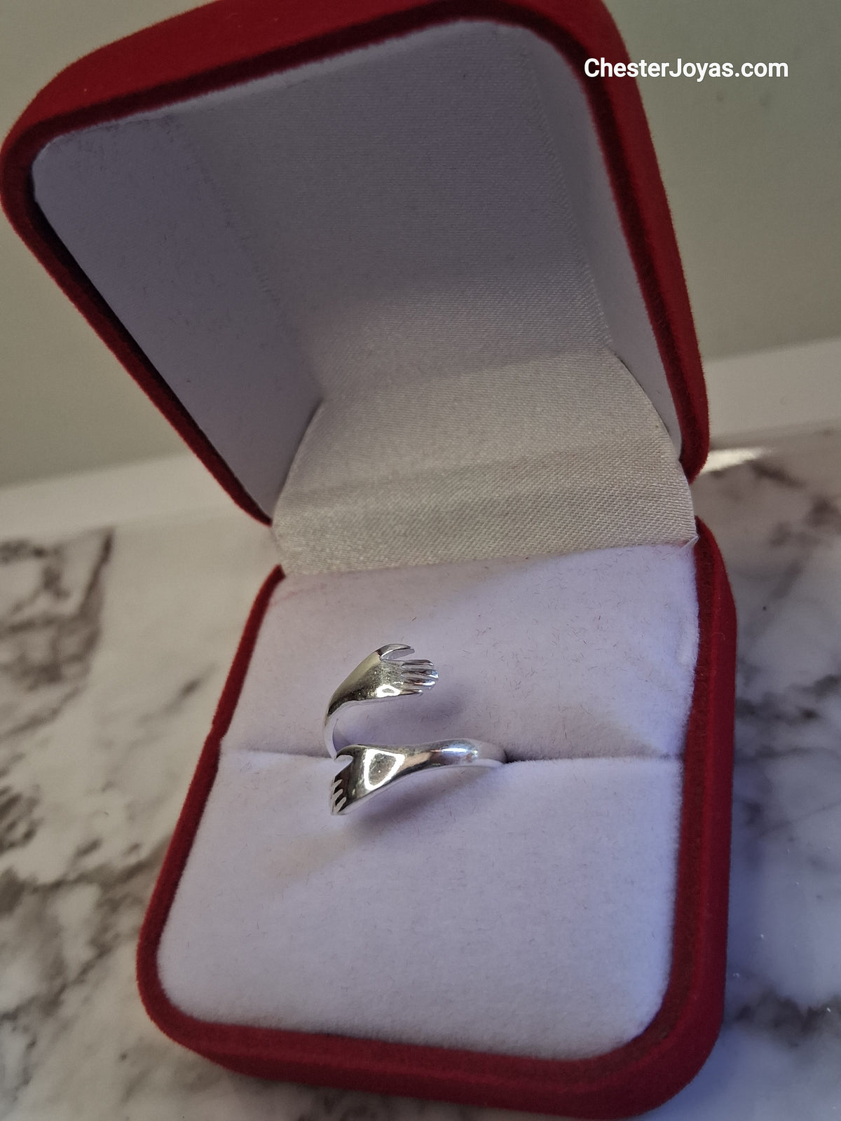 Anillo Amistad Plata 925 Ajustable para Mujer - Medida 10