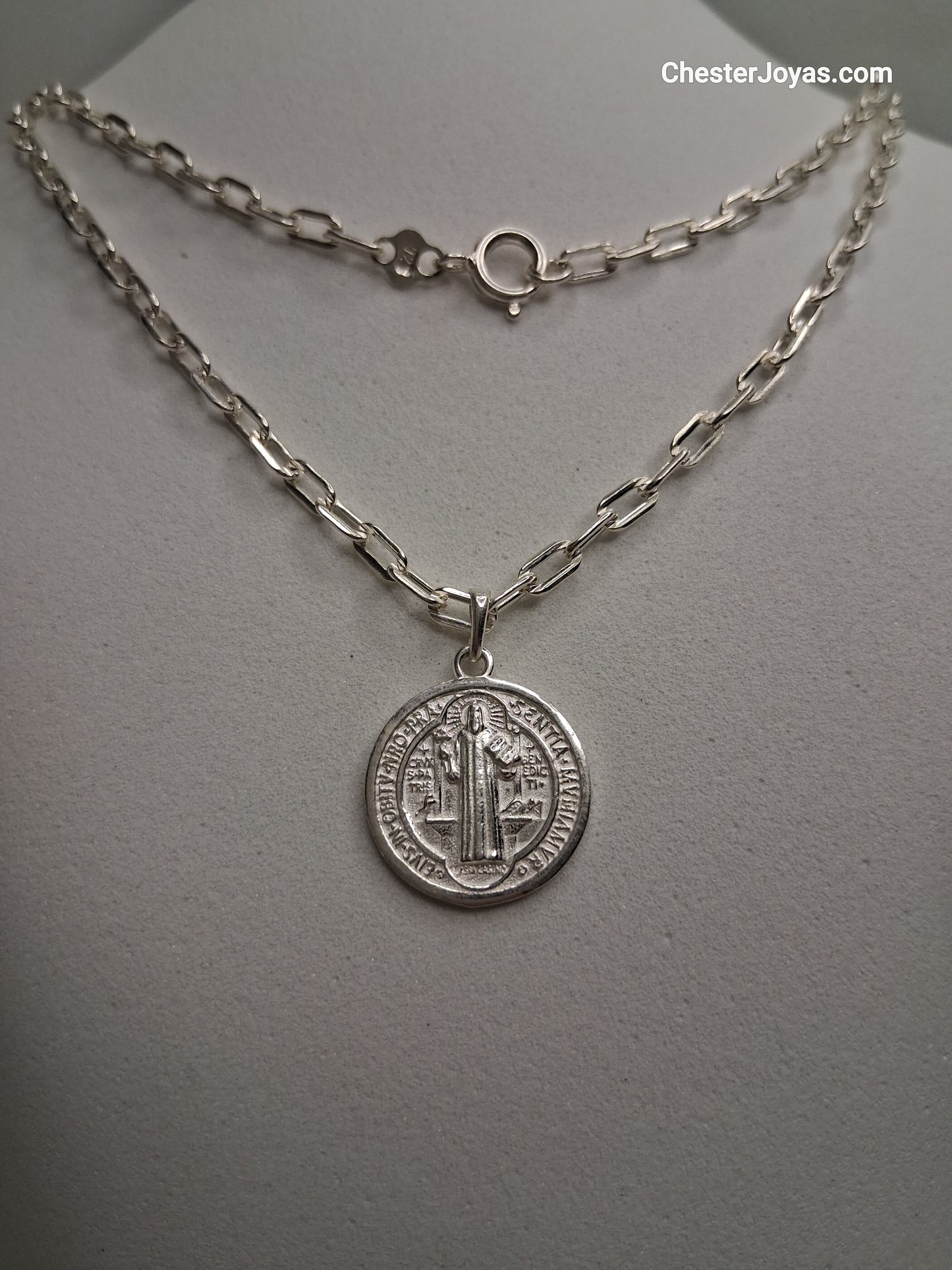 Collar - Forcet F-80 x 65 cms - San Benito  - Plata925 - Caballero.