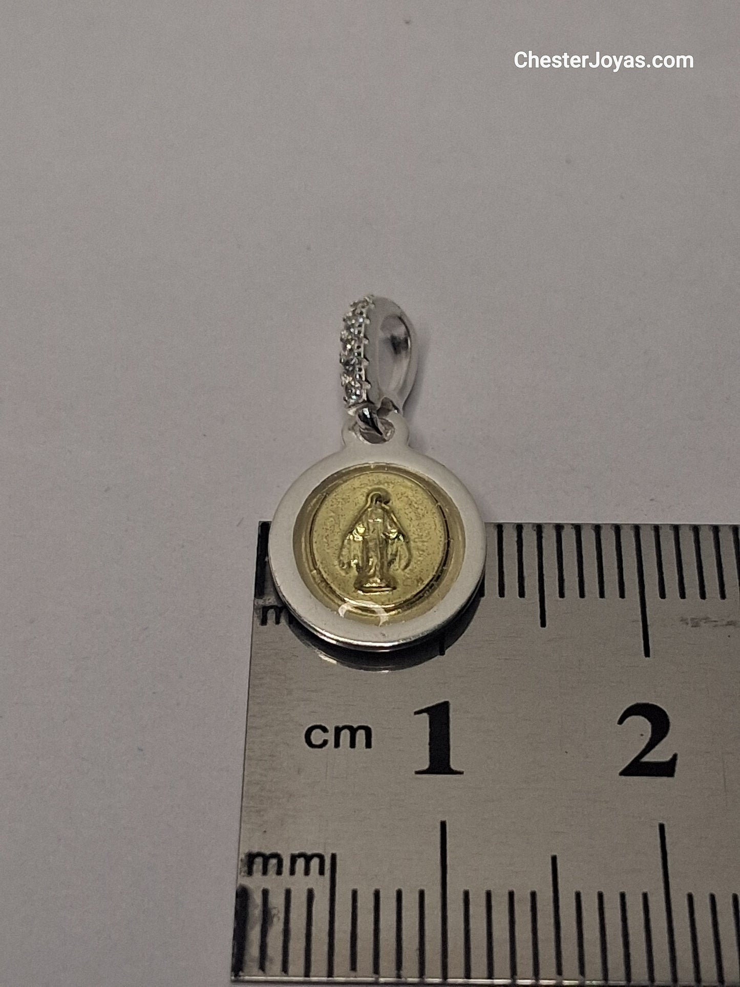 Collar - Medalla Milagrosa - Plata y Oro - x 45 cms.