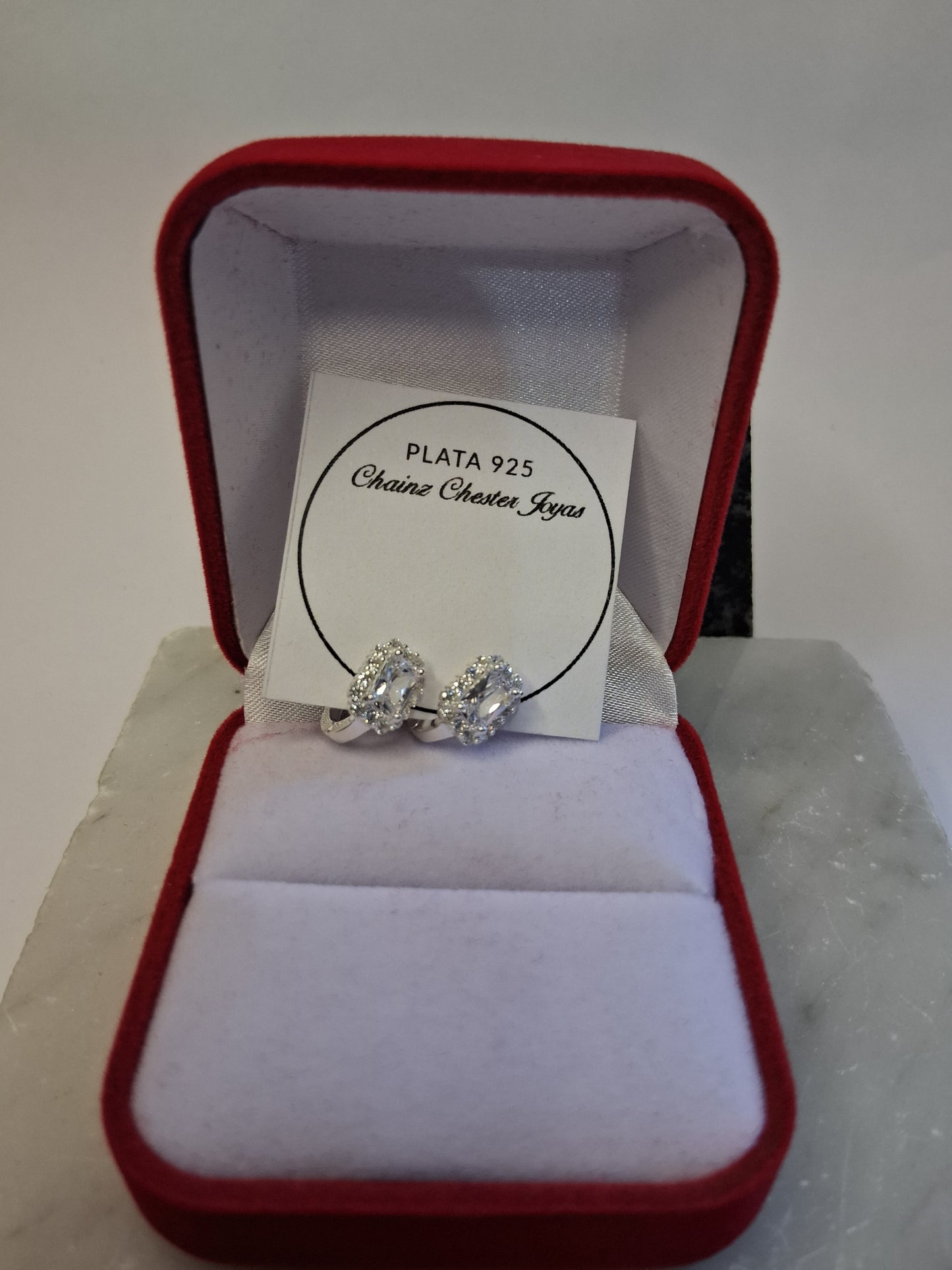 Aros - MALENA Blanco - Plata925 - Dama