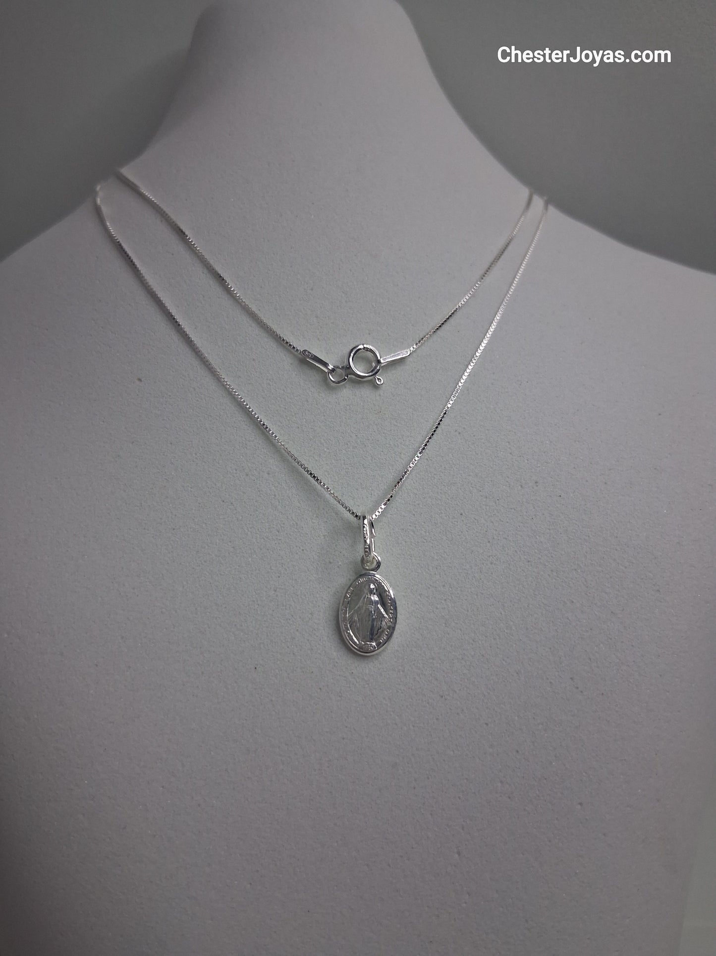 Collar - Medalla Milagrosa 9 mm - Plata925 - Dama.