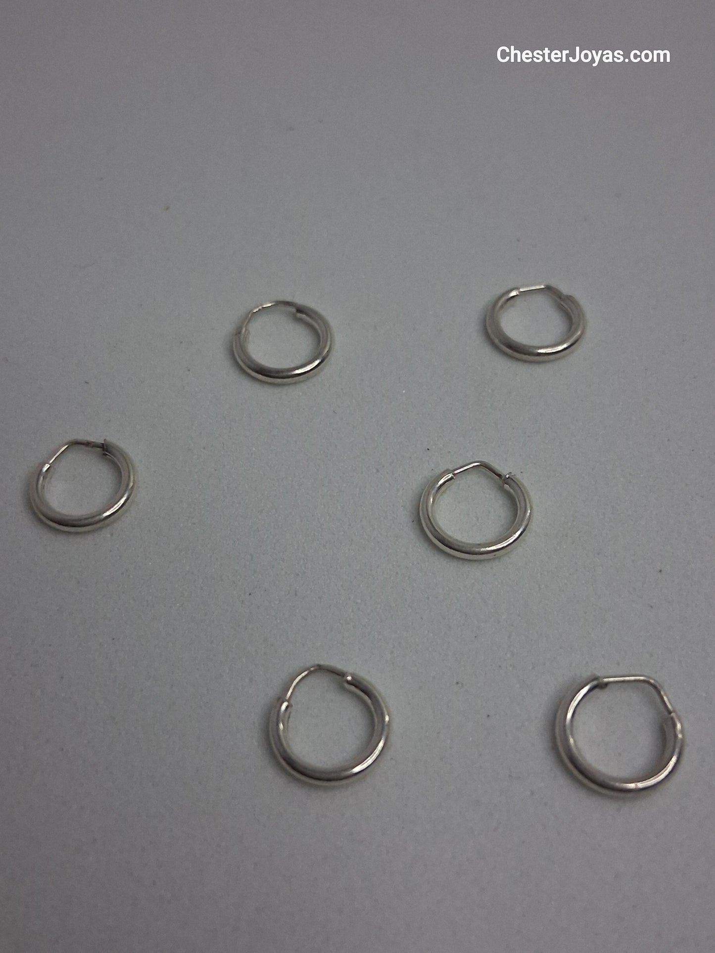 Aros - Argollas Lisas 08 mm - Plata925.