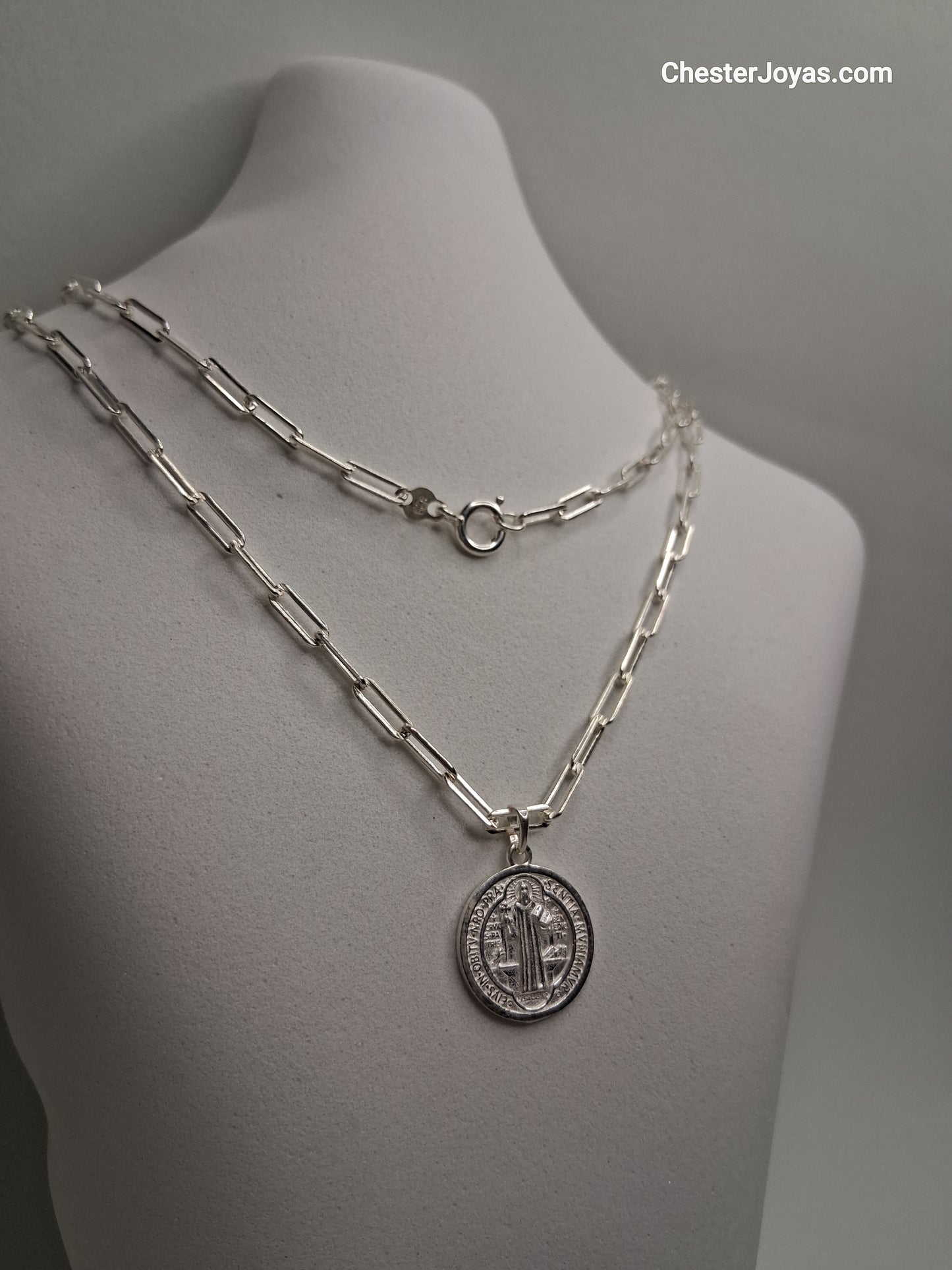 Collar - Forcet FL-80 x 60 cms - San Benito  - Plata925 - Caballero.