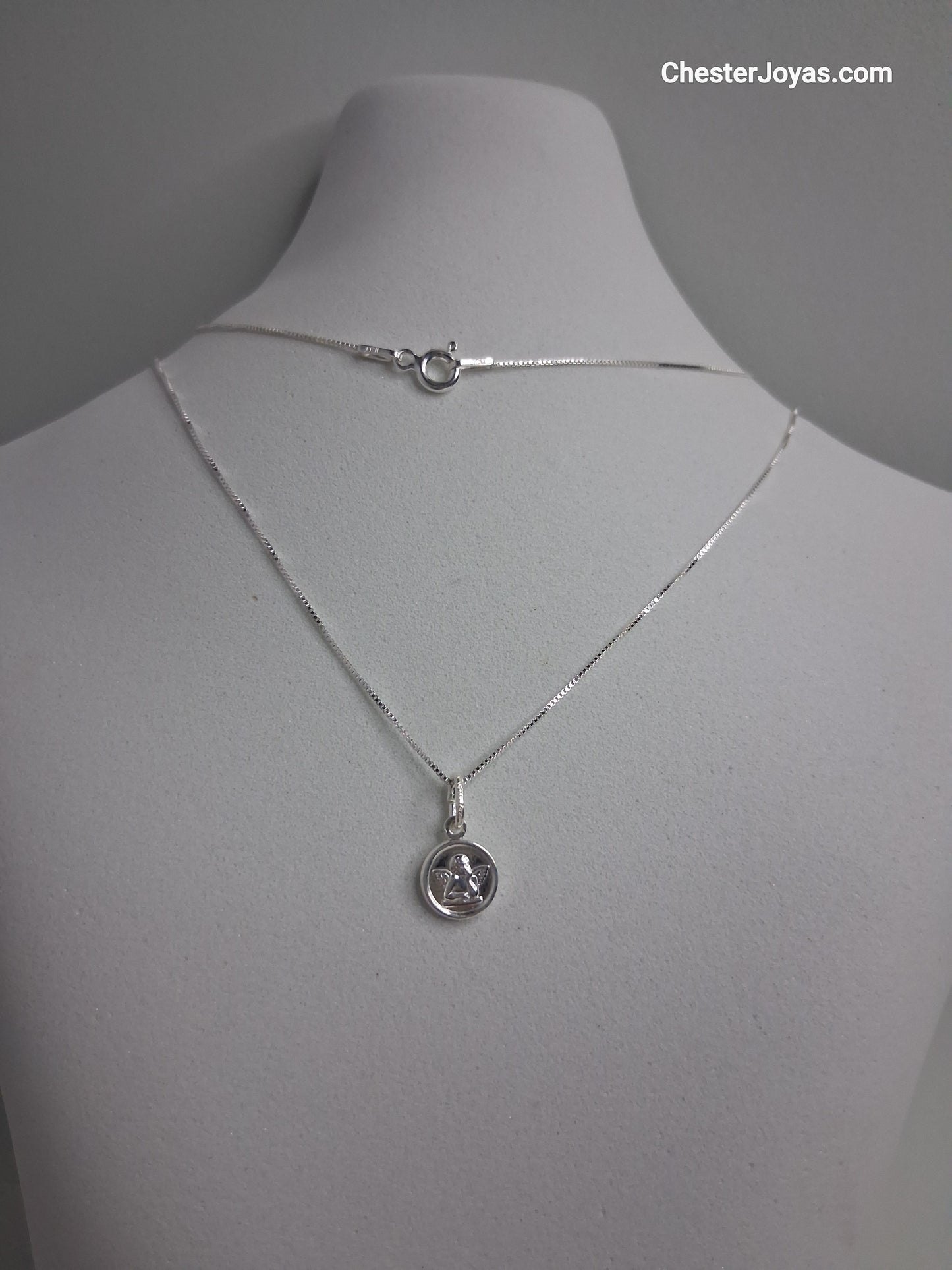Collar - Ángel de Guarda 9 mm - Plata925 - Dama.