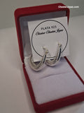 Aros Argollas Infladas 20 mm Plata 925 para Mujer