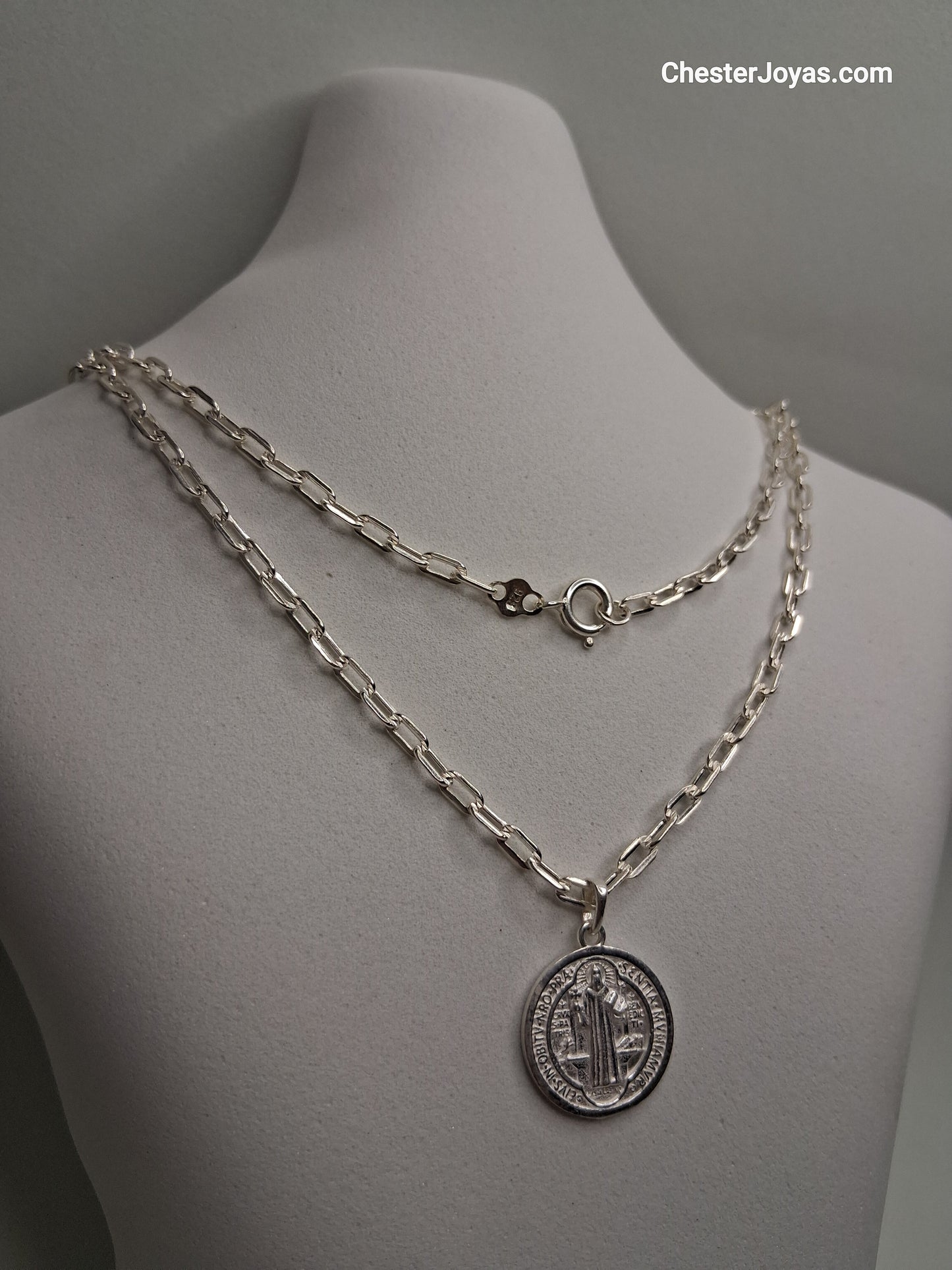 Collar - Forcet F-80 x 65 cms - San Benito  - Plata925 - Caballero.