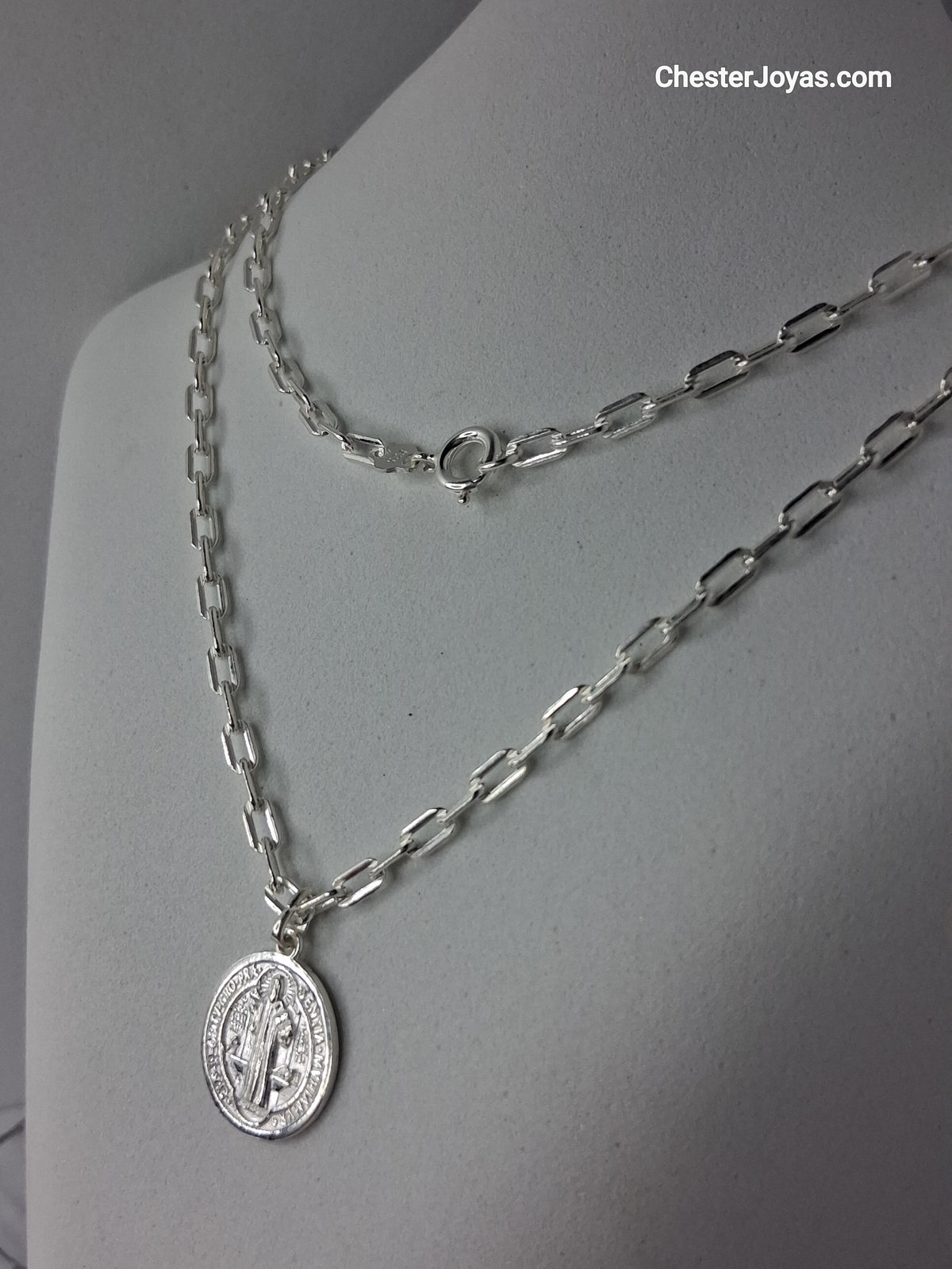 Collar - Forcet F-80 x 70 cms - San Benito  - Plata925 - Caballero.