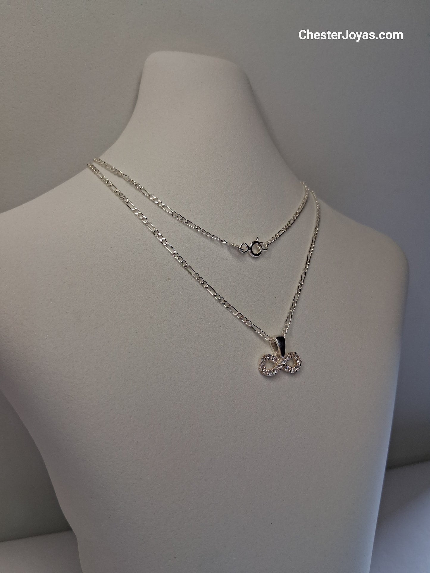 Collar - Infinito c/ Piedras - Plata925 - Dama.